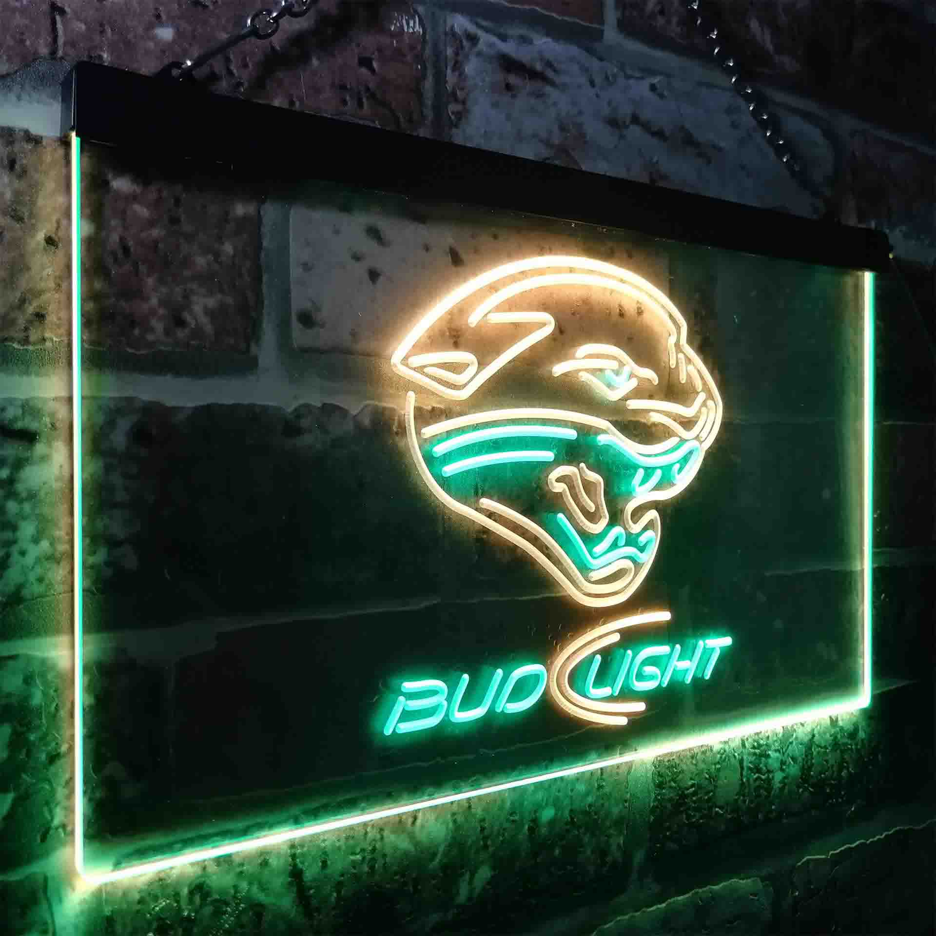 Jacksonville Jaguars Bud Light Neon-Like Led Light Sign