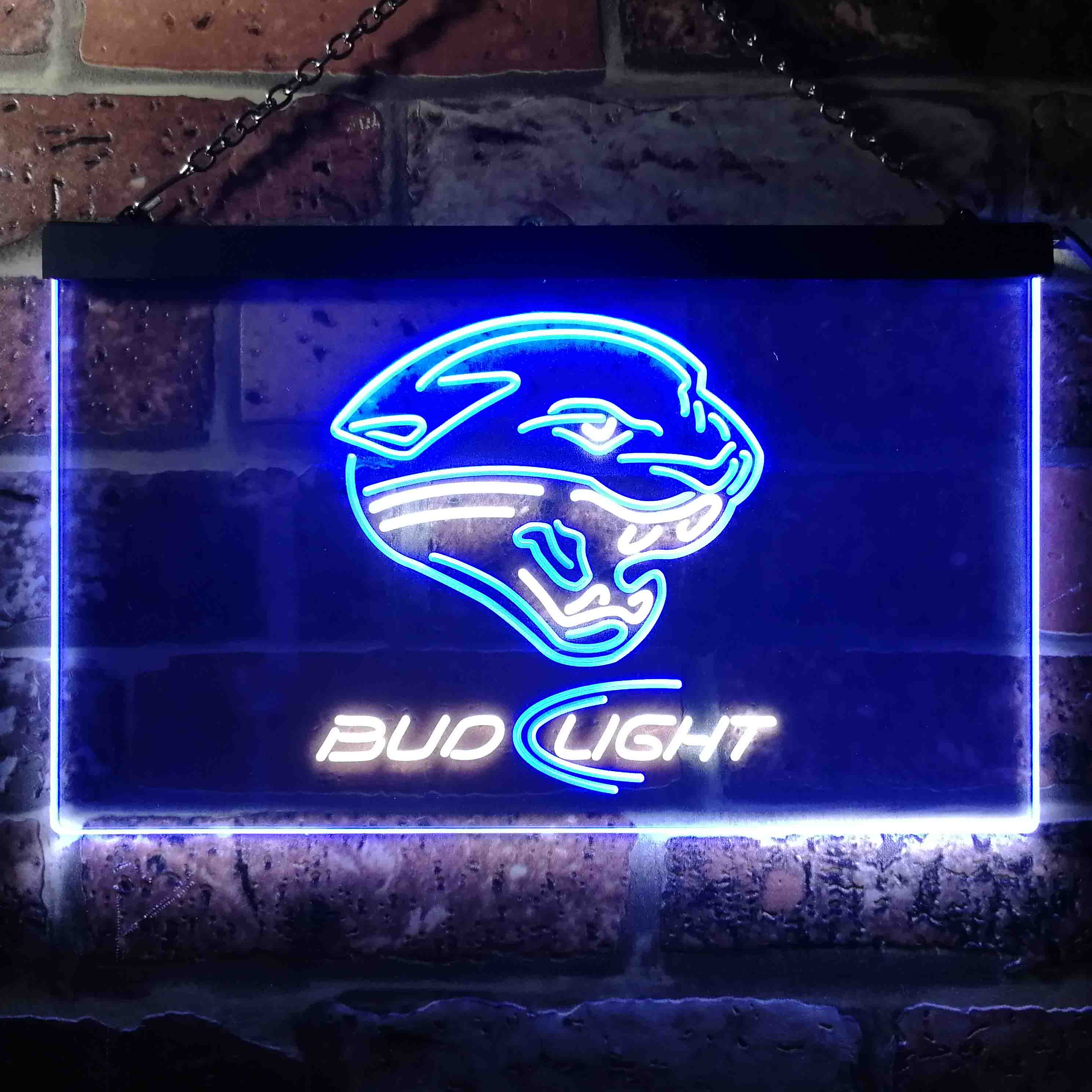 Jacksonville Jaguars Bud Light Neon-Like Led Light Sign