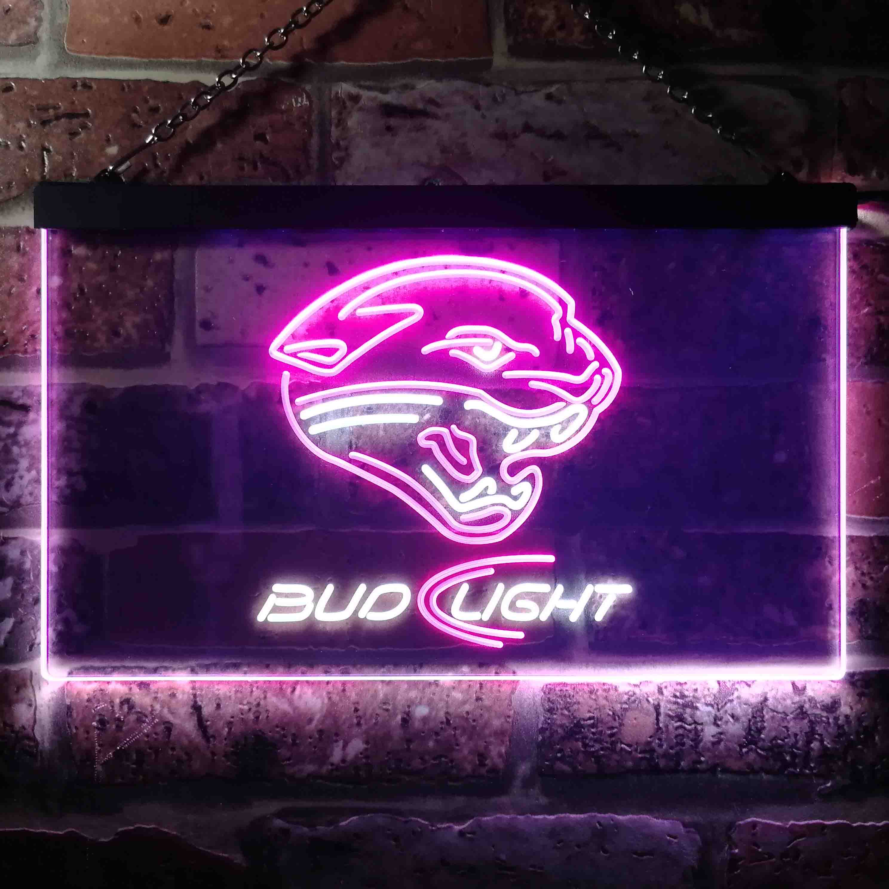 Jacksonville Jaguars Bud Light Neon-Like Led Light Sign