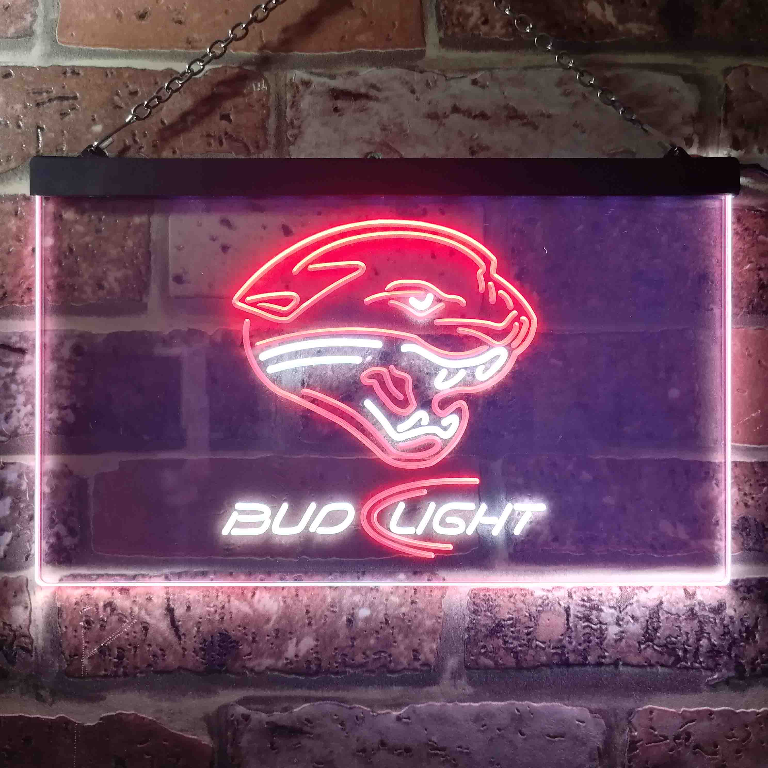 Jacksonville Jaguars Bud Light Neon-Like Led Light Sign