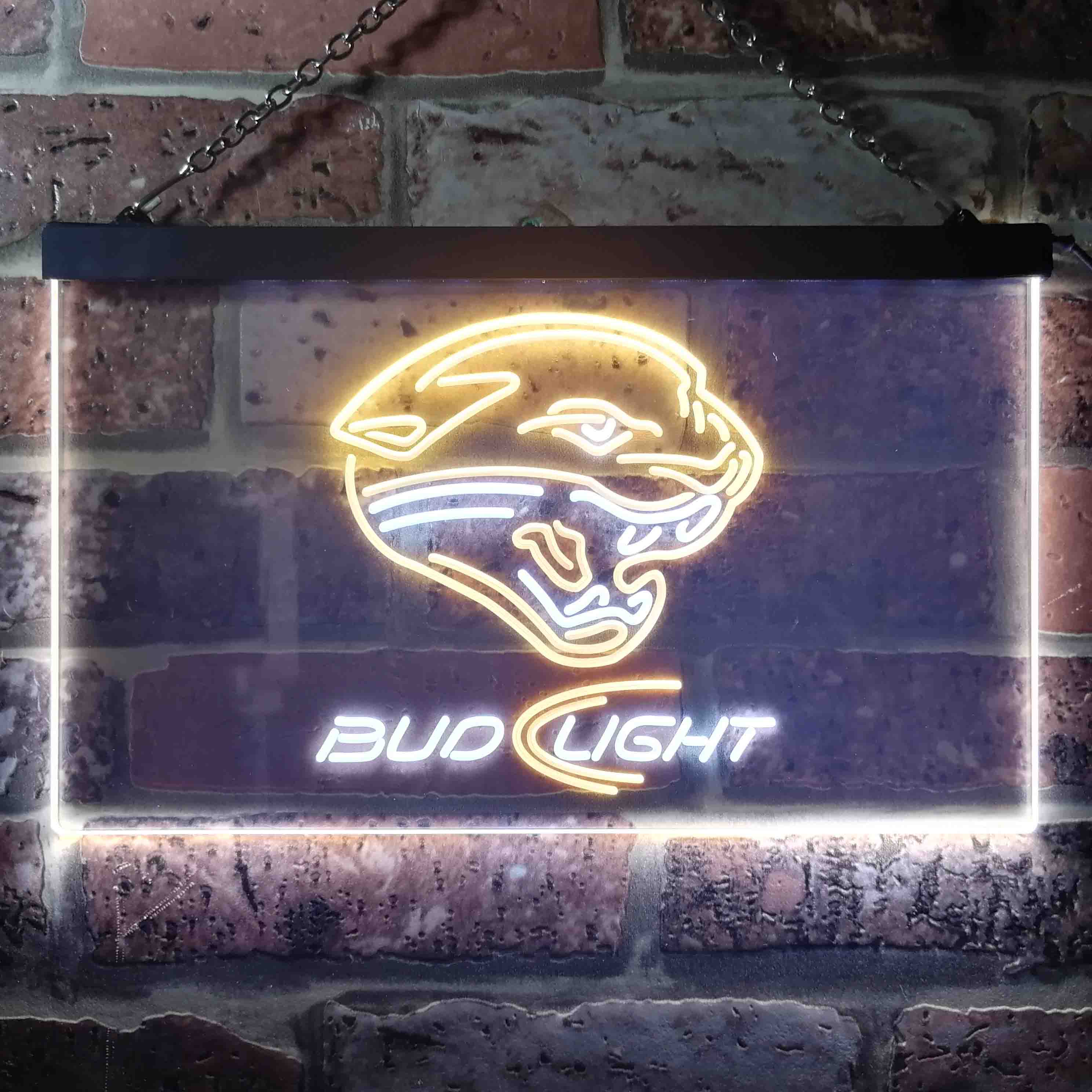 Jacksonville Jaguars Bud Light Neon-Like Led Light Sign