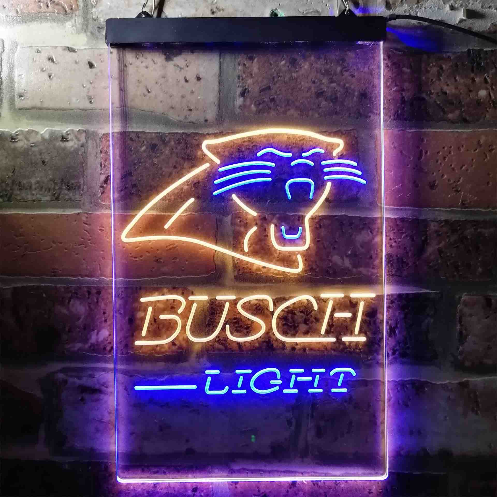 Busch Light Carolina Panthers Neon-Like Led Light Sign