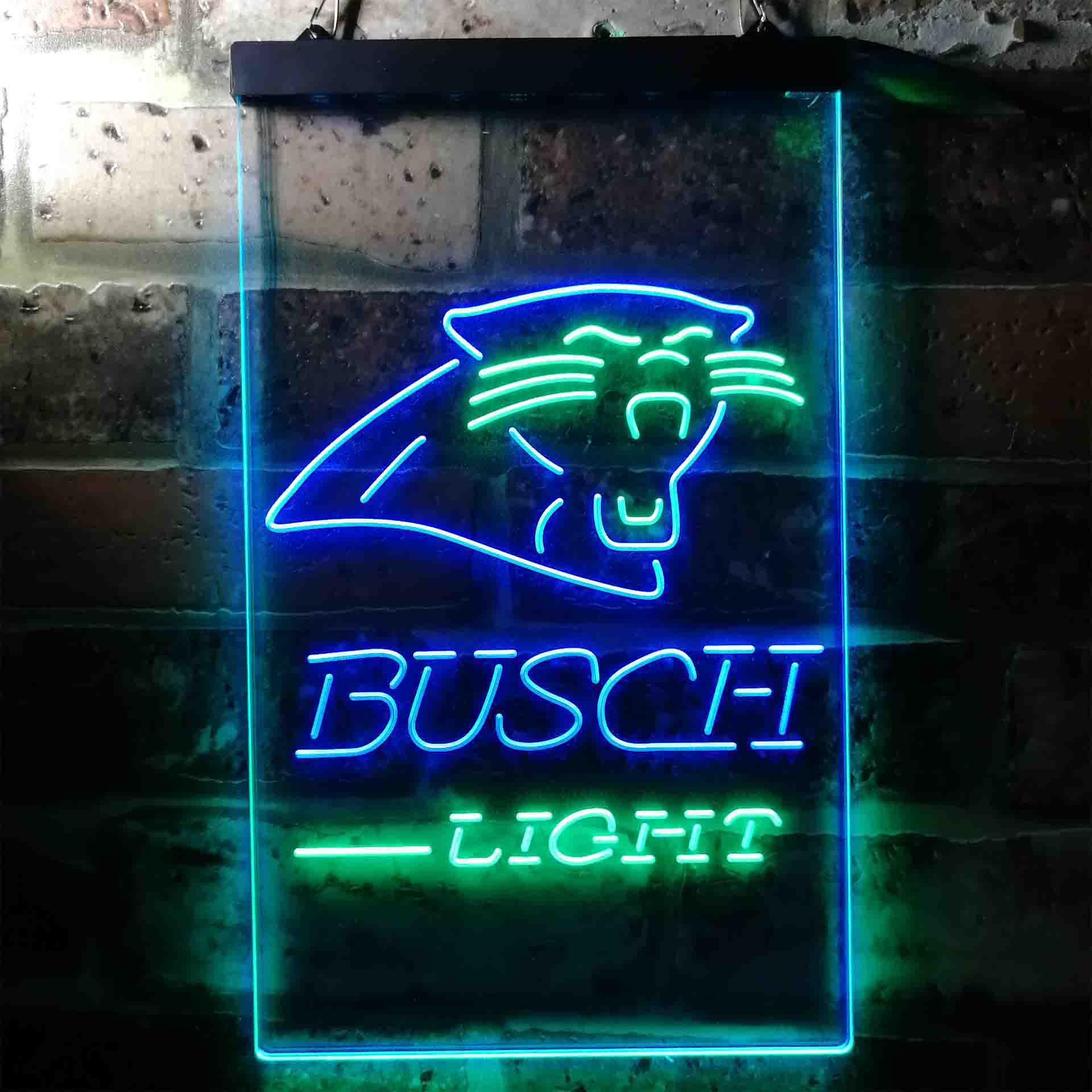 Busch Light Carolina Panthers Neon-Like Led Light Sign