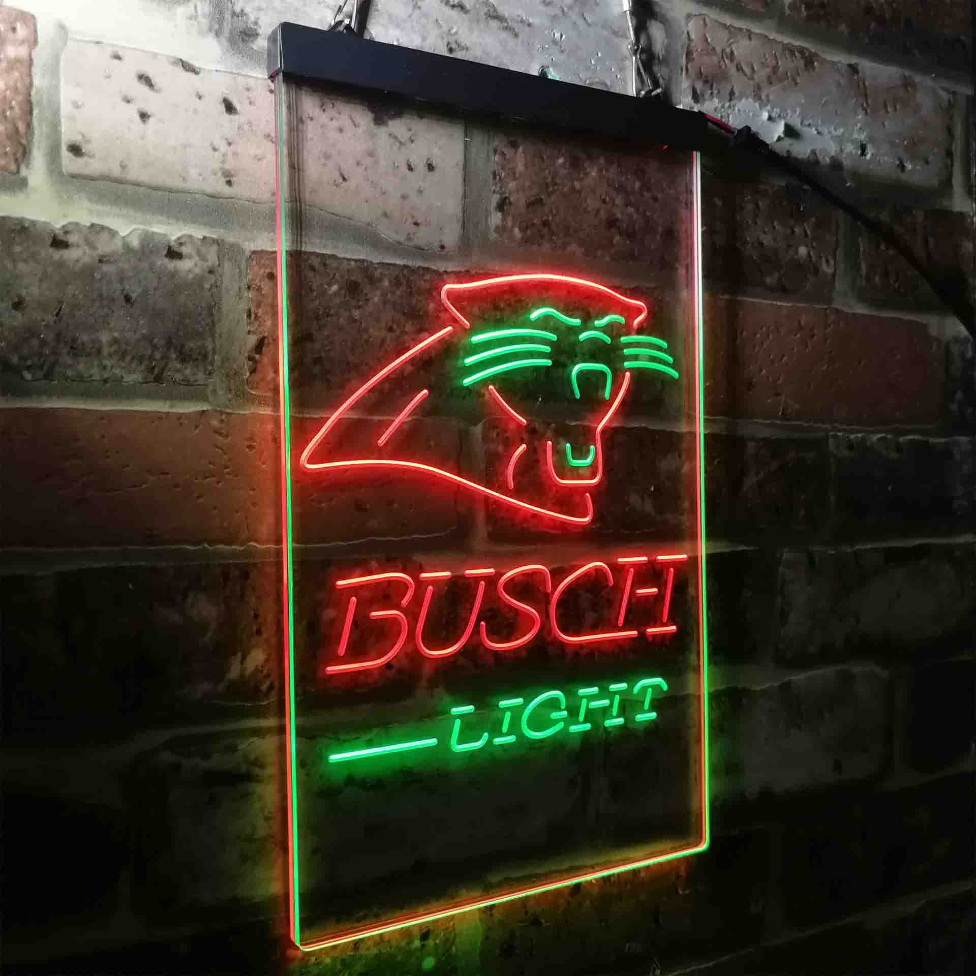 Busch Light Carolina Panthers Neon-Like Led Light Sign