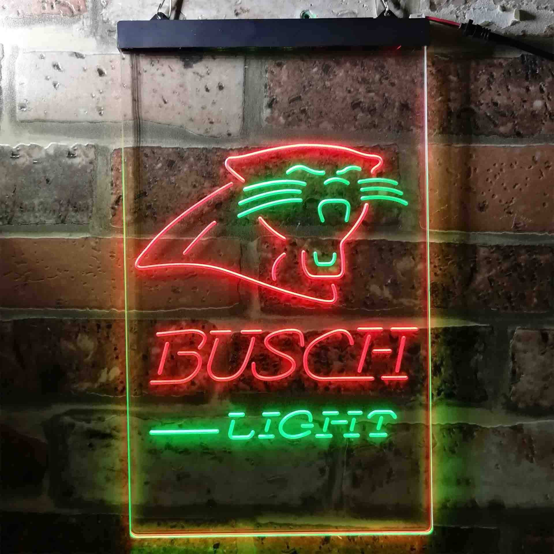 Busch Light Carolina Panthers Neon-Like LED Sign