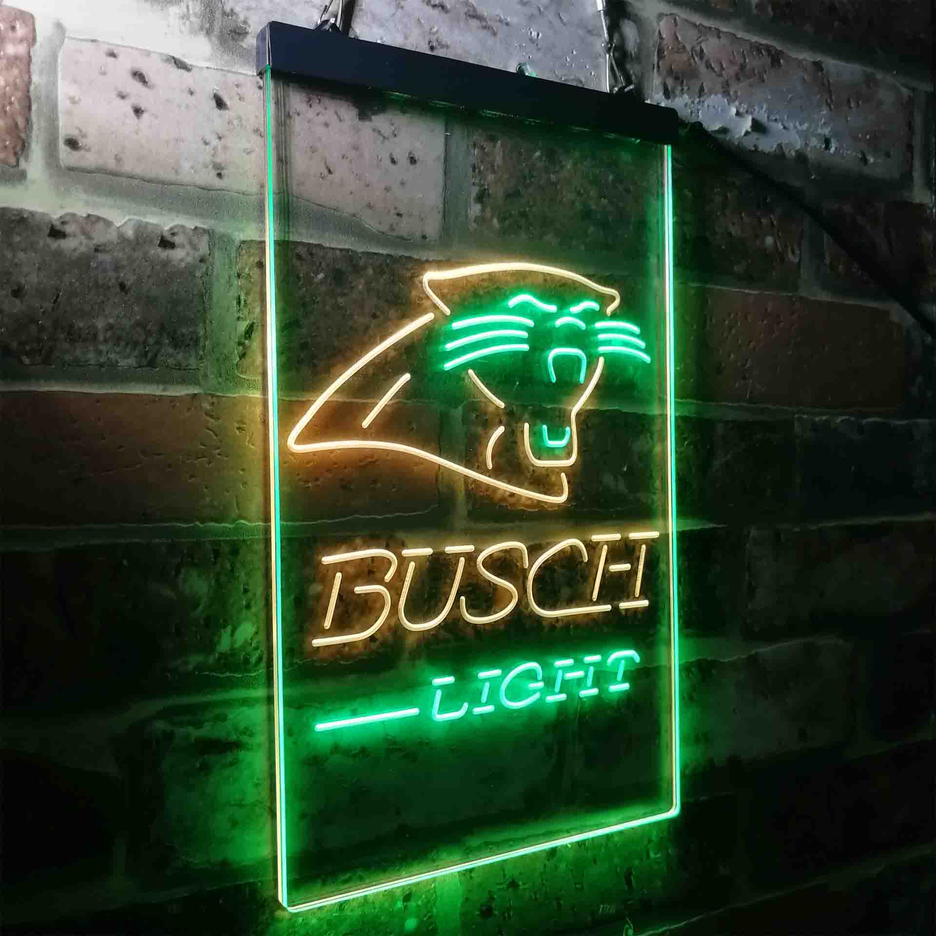 Busch Light Carolina Panthers Neon-Like Led Light Sign