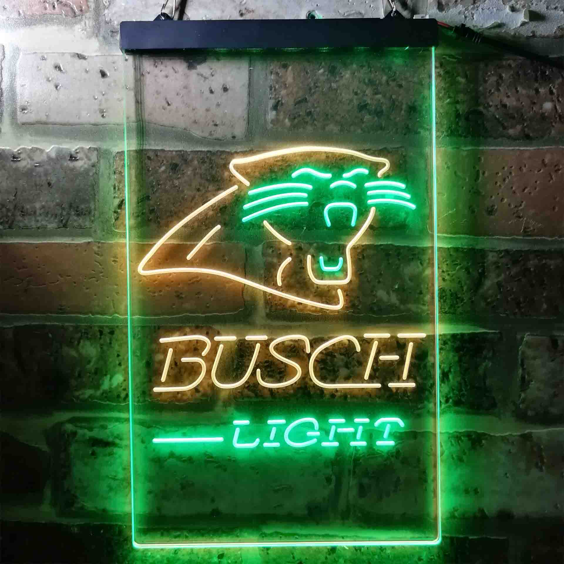 Busch Light Carolina Panthers Neon-Like Led Light Sign