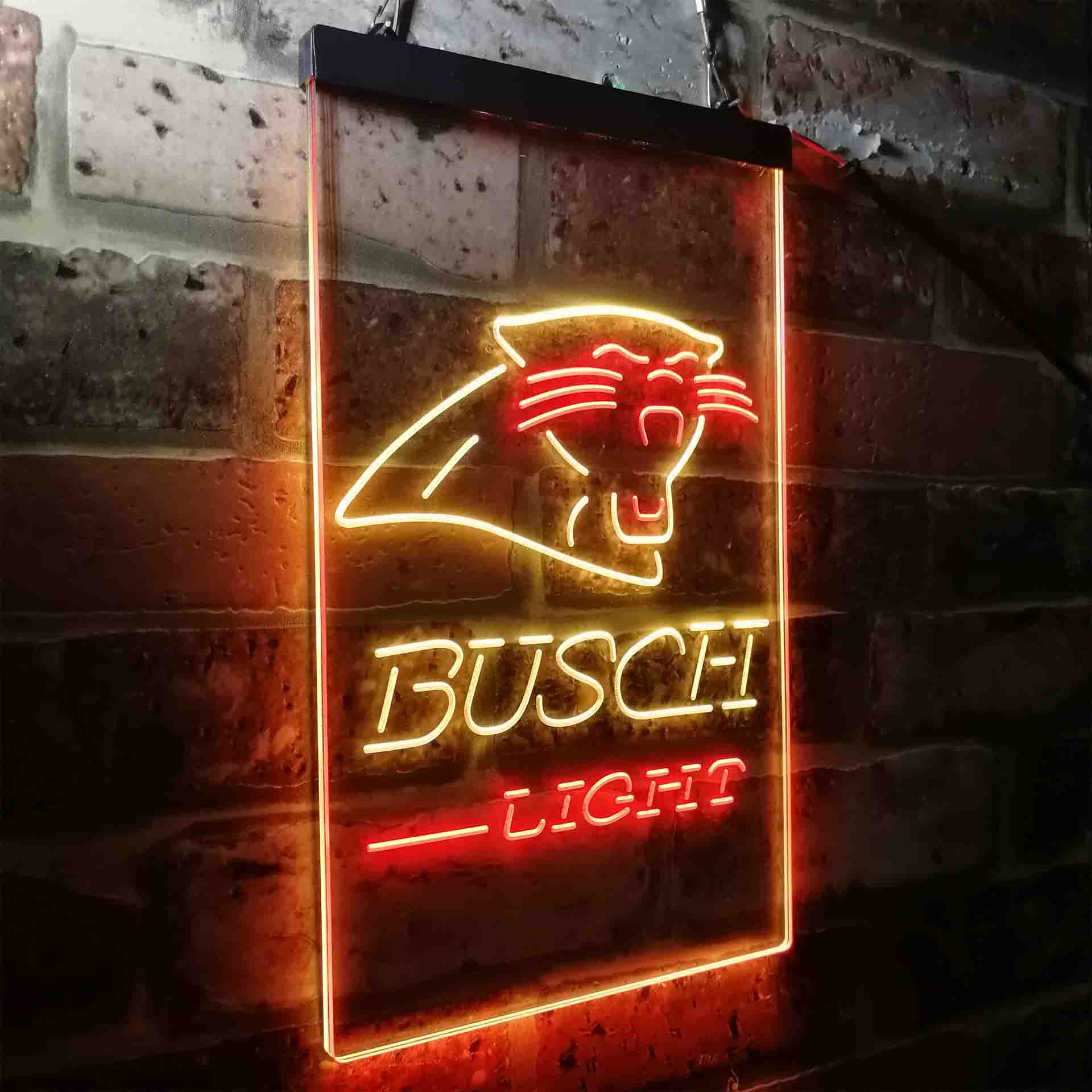 Busch Light Carolina Panthers Neon-Like Led Light Sign