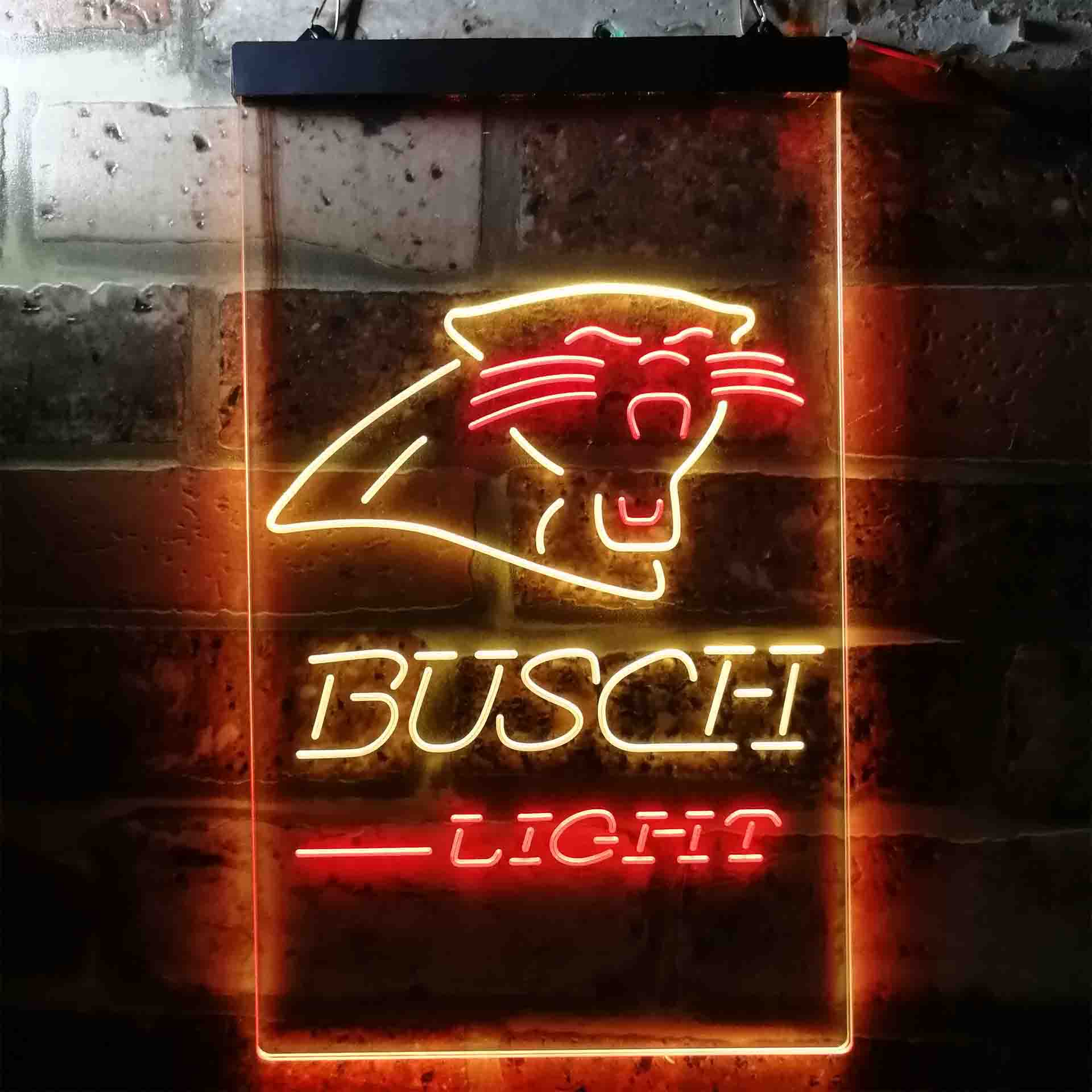 Busch Light Carolina Panthers Neon-Like Led Light Sign