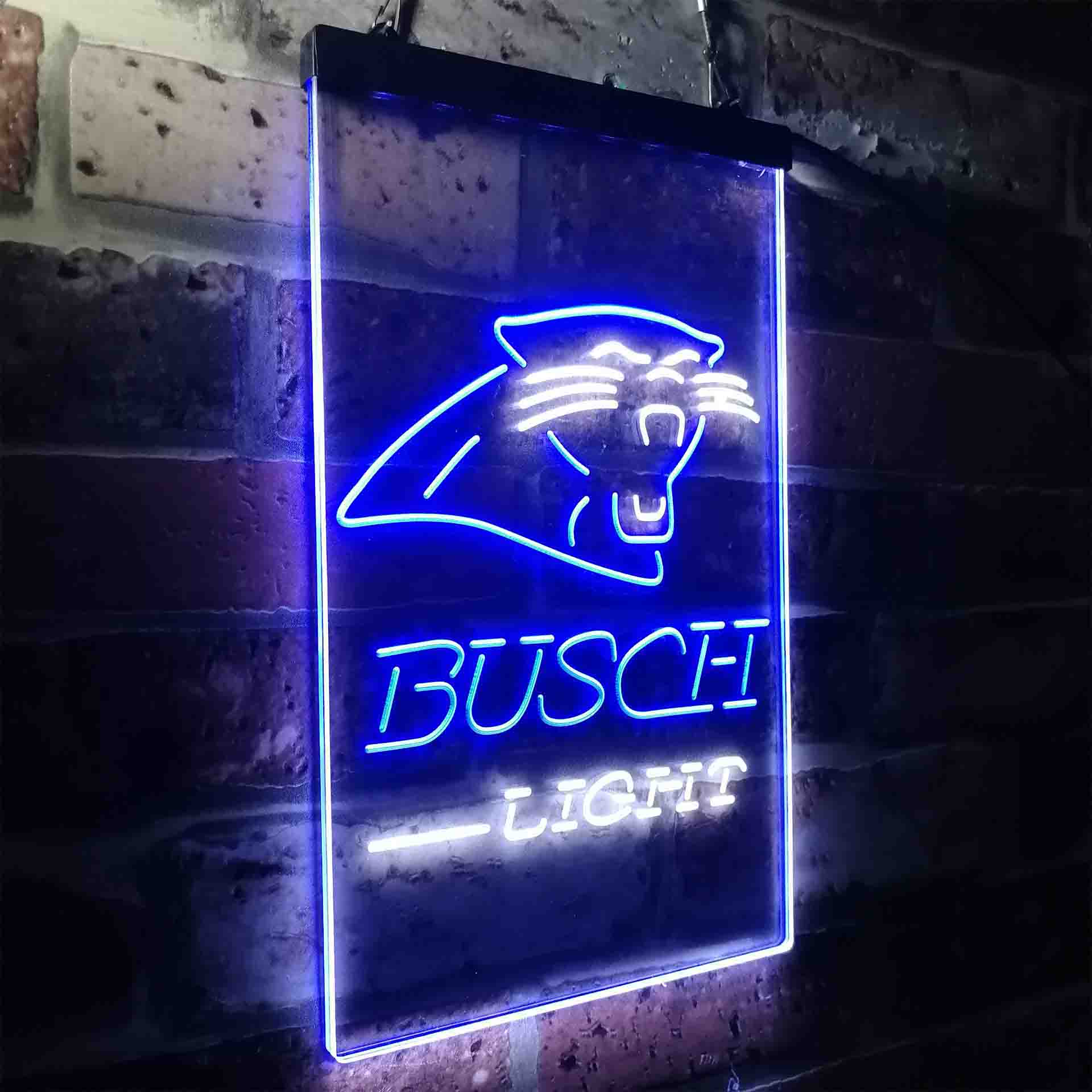 Busch Light Carolina Panthers Neon-Like Led Light Sign