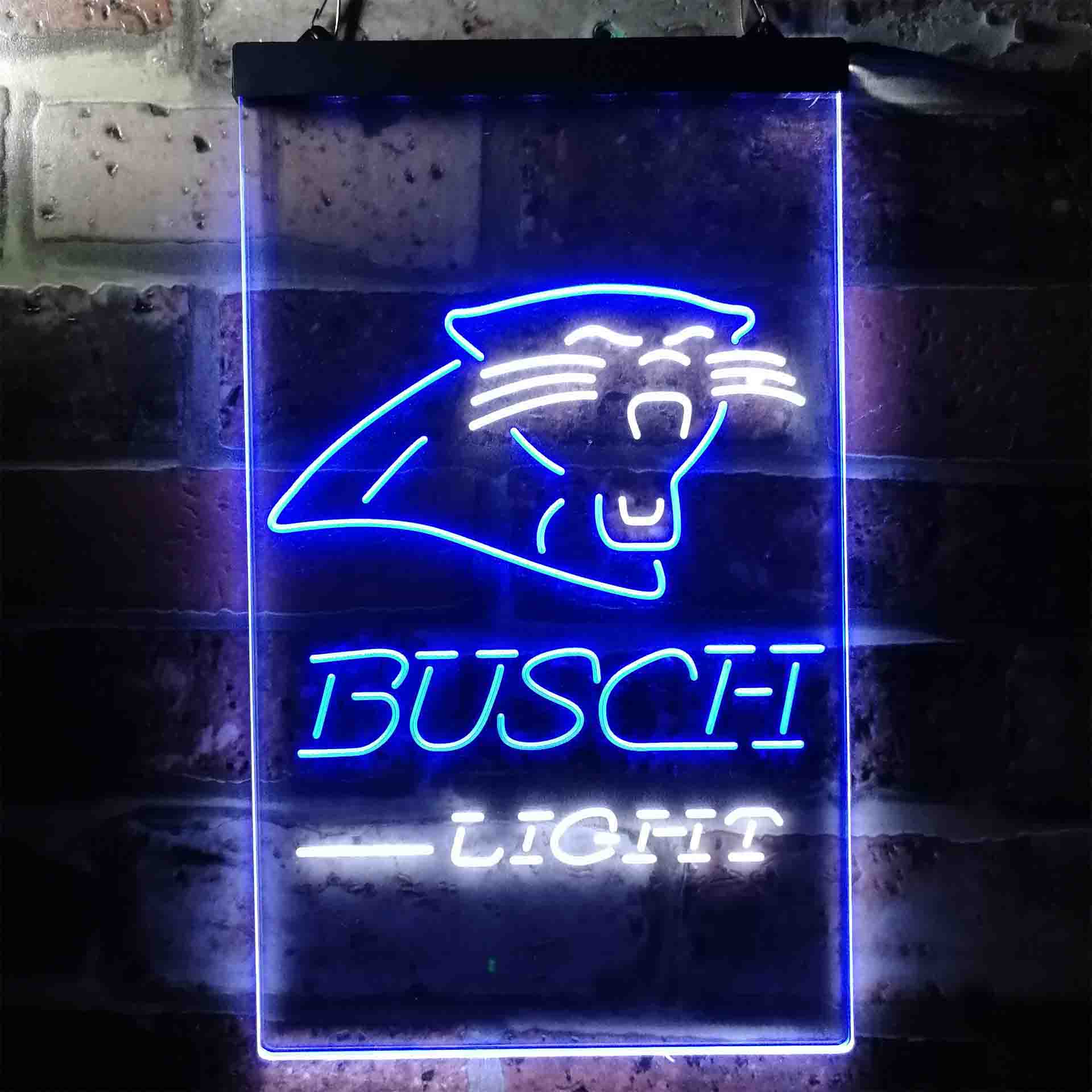 Busch Light Carolina Panthers Neon-Like Led Light Sign