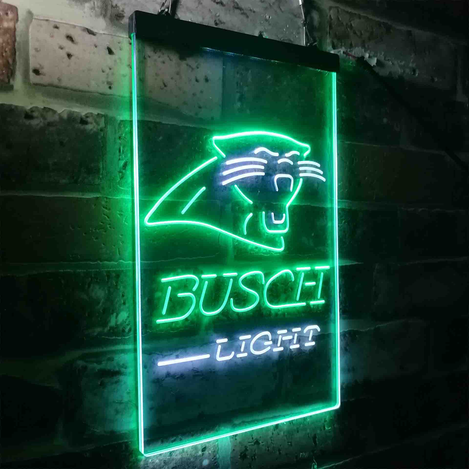 Busch Light Carolina Panthers Neon-Like Led Light Sign