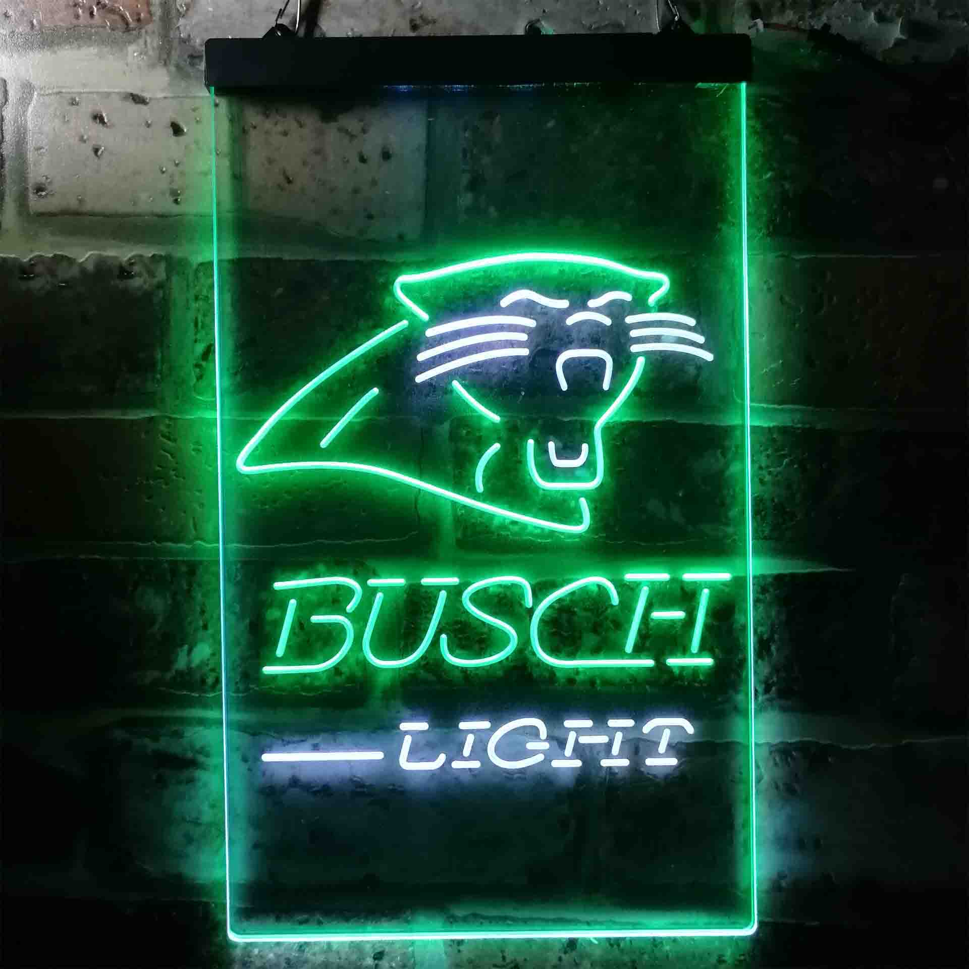 Busch Light Carolina Panthers Neon-Like Led Light Sign