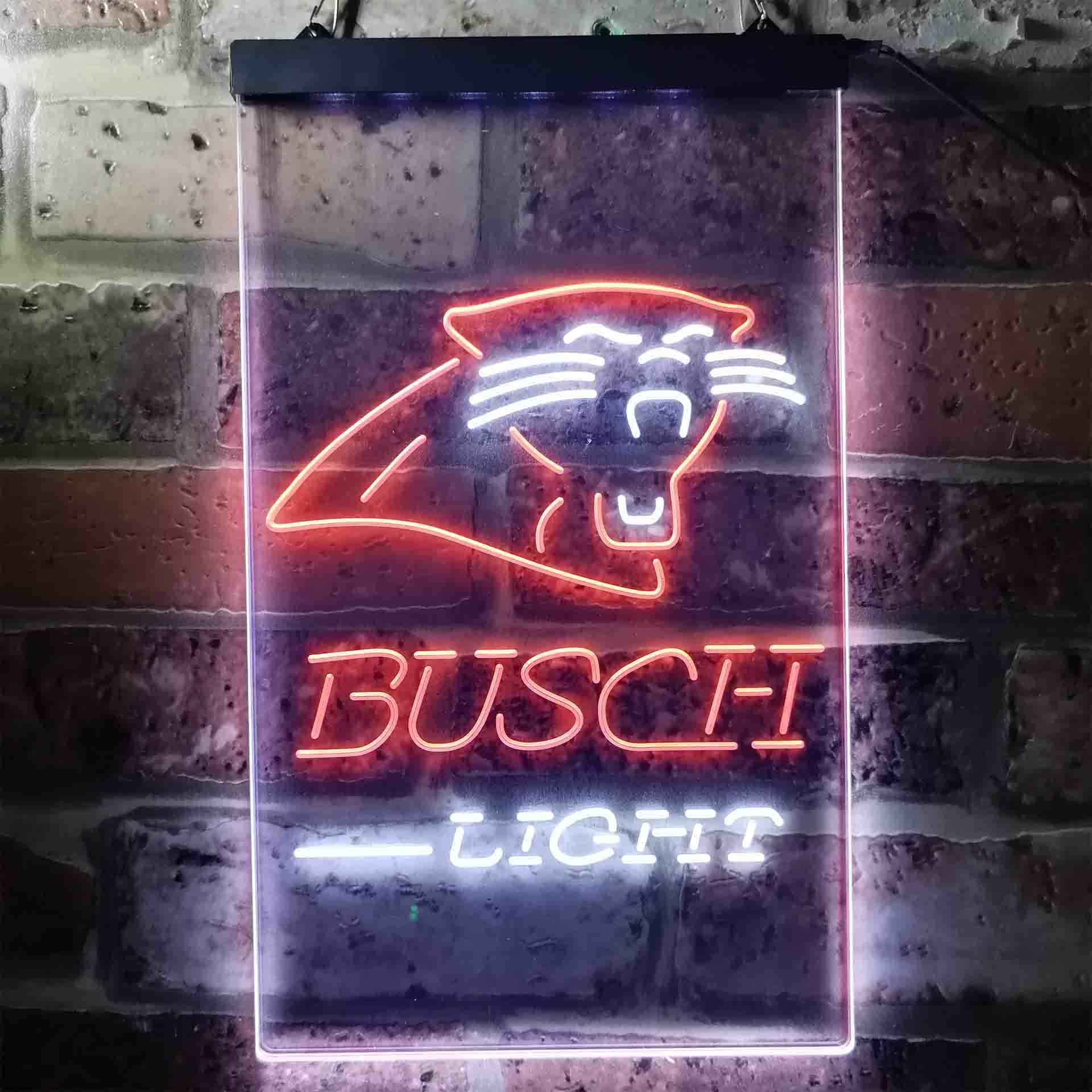 Busch Light Carolina Panthers Neon-Like Led Light Sign