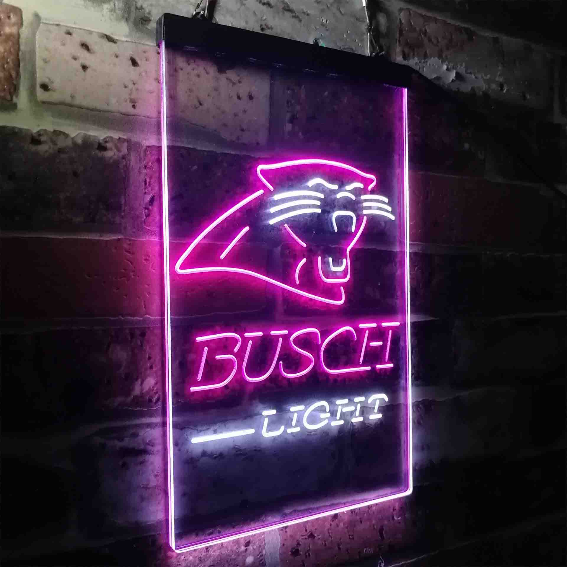 Busch Light Carolina Panthers Neon-Like Led Light Sign