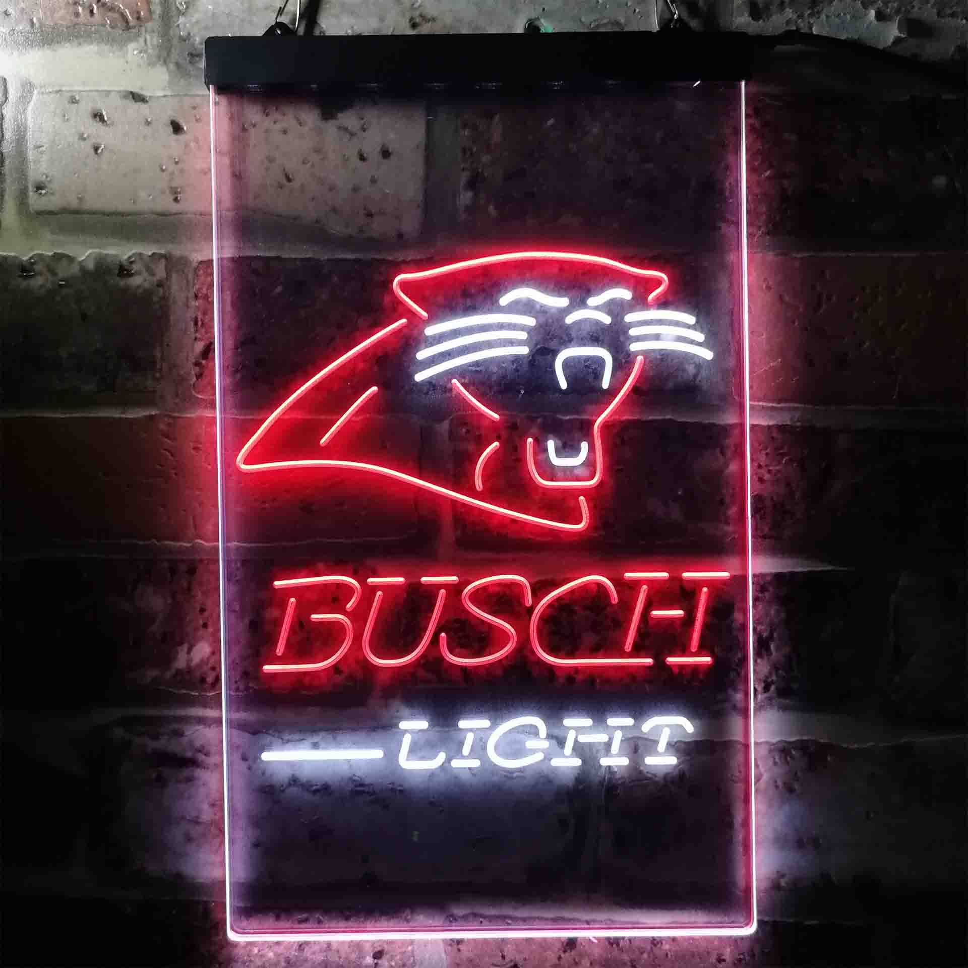 Busch Light Carolina Panthers Neon-Like Led Light Sign