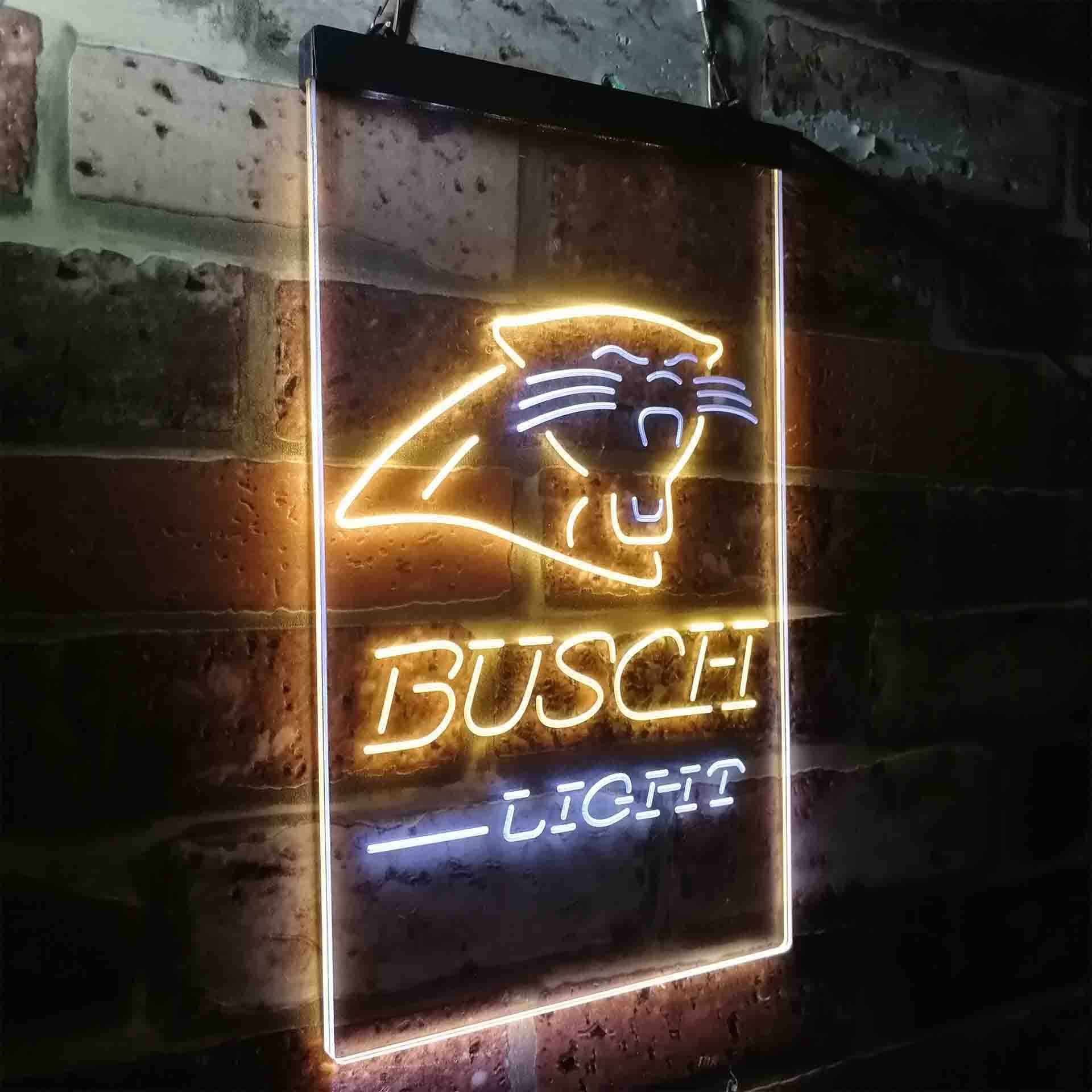 Busch Light Carolina Panthers Neon-Like Led Light Sign