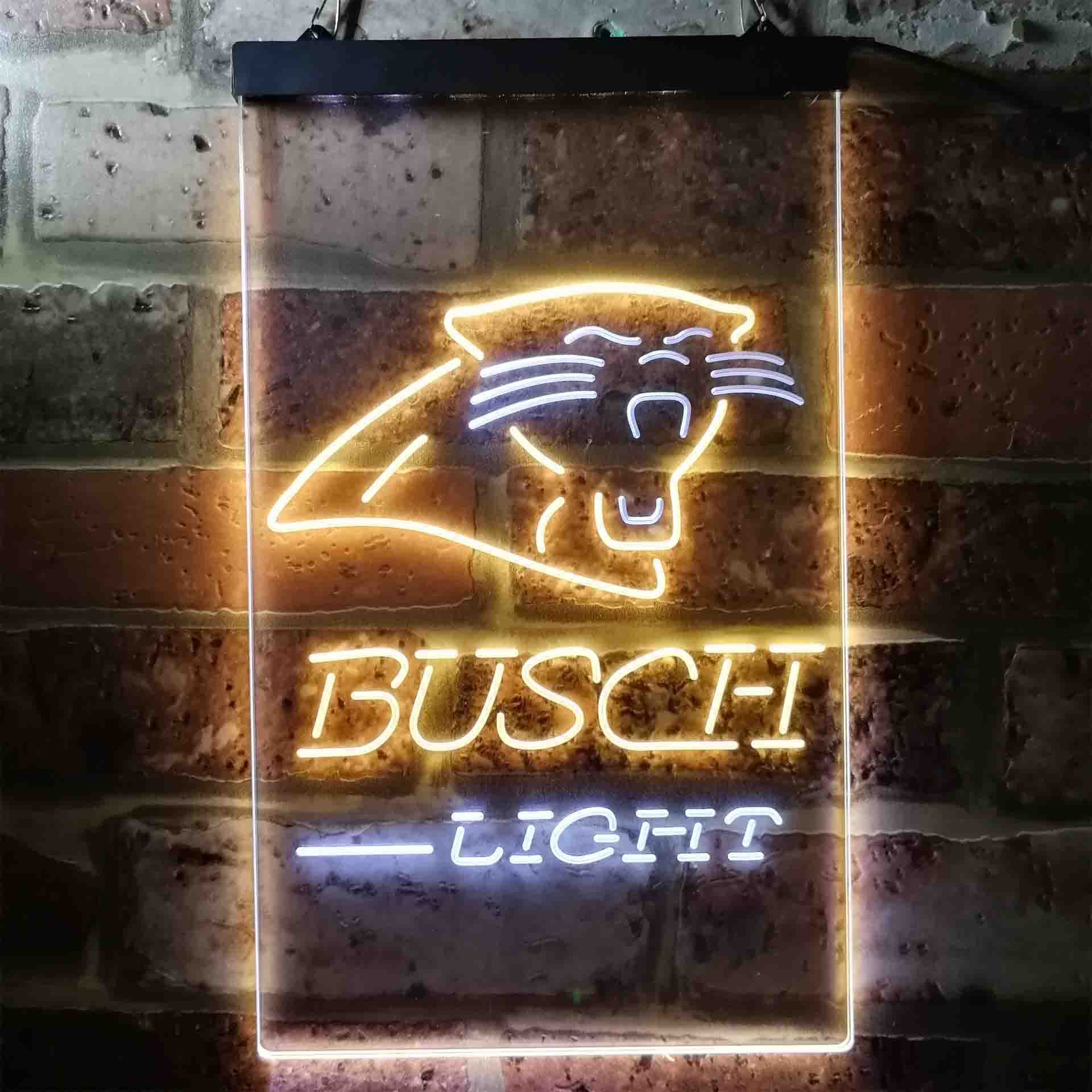 Busch Light Carolina Panthers Neon-Like Led Light Sign