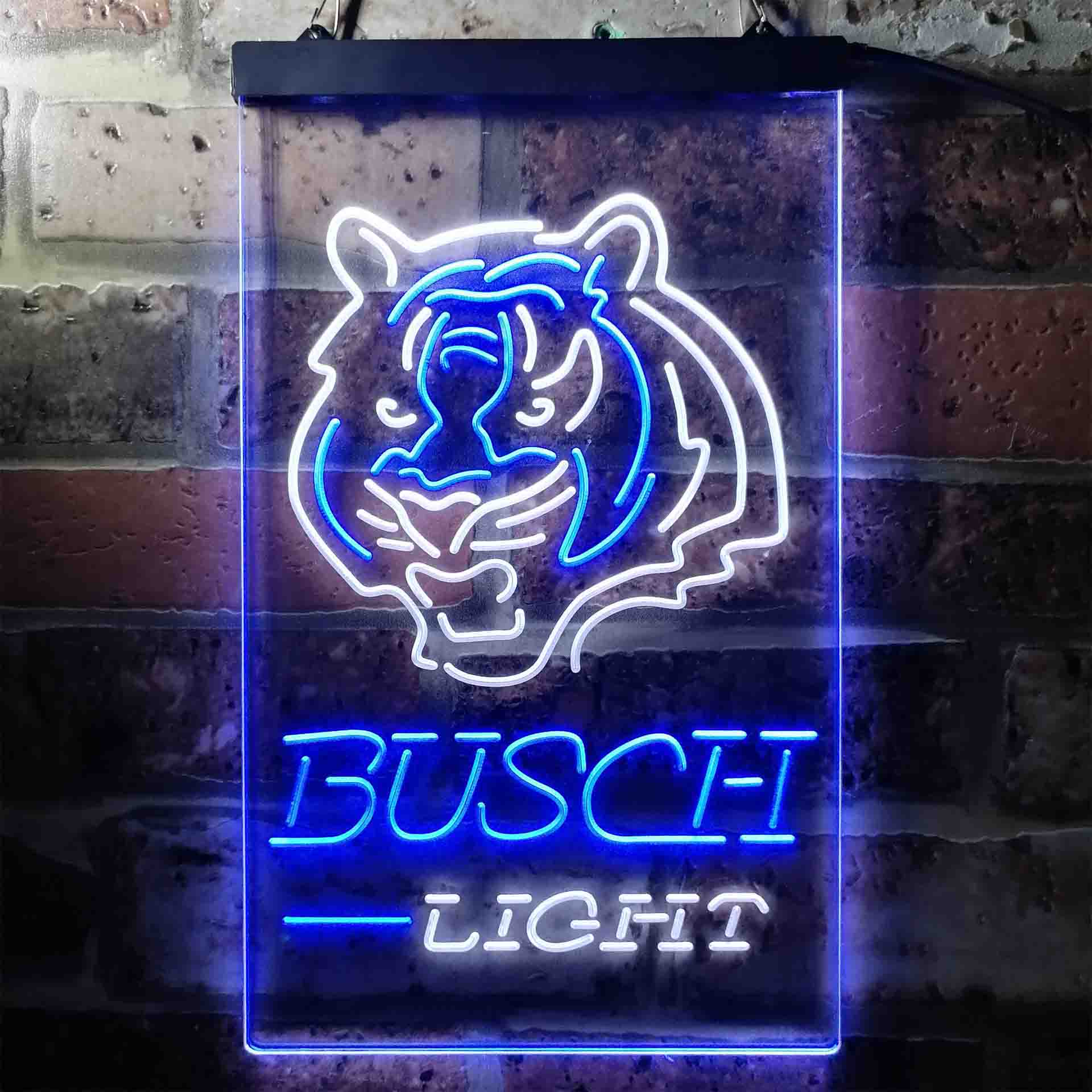 Busch Light Cincinnati Bengals Neon-Like LED Sign