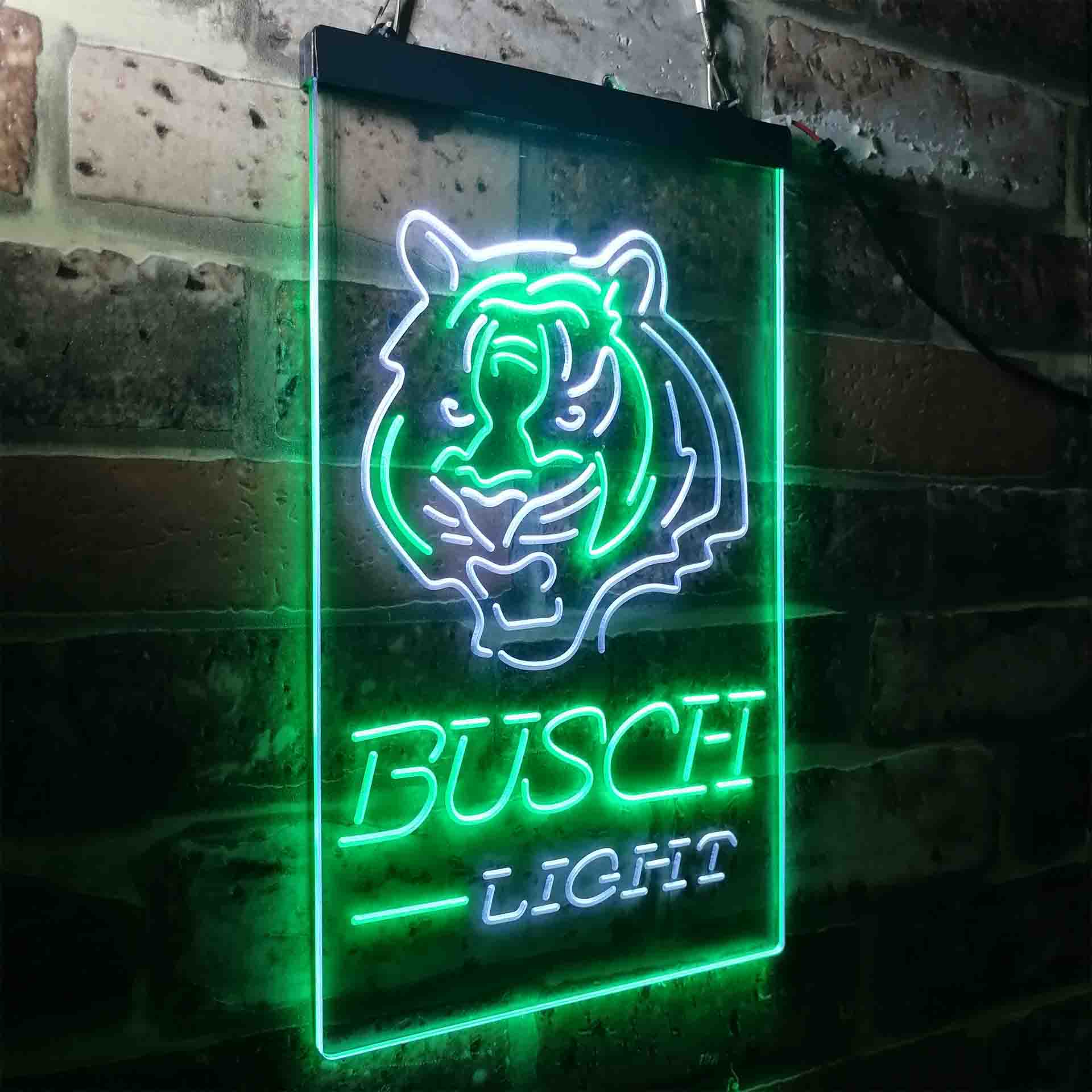 Busch Light Cincinnati Bengals Neon-Like Led Light Sign