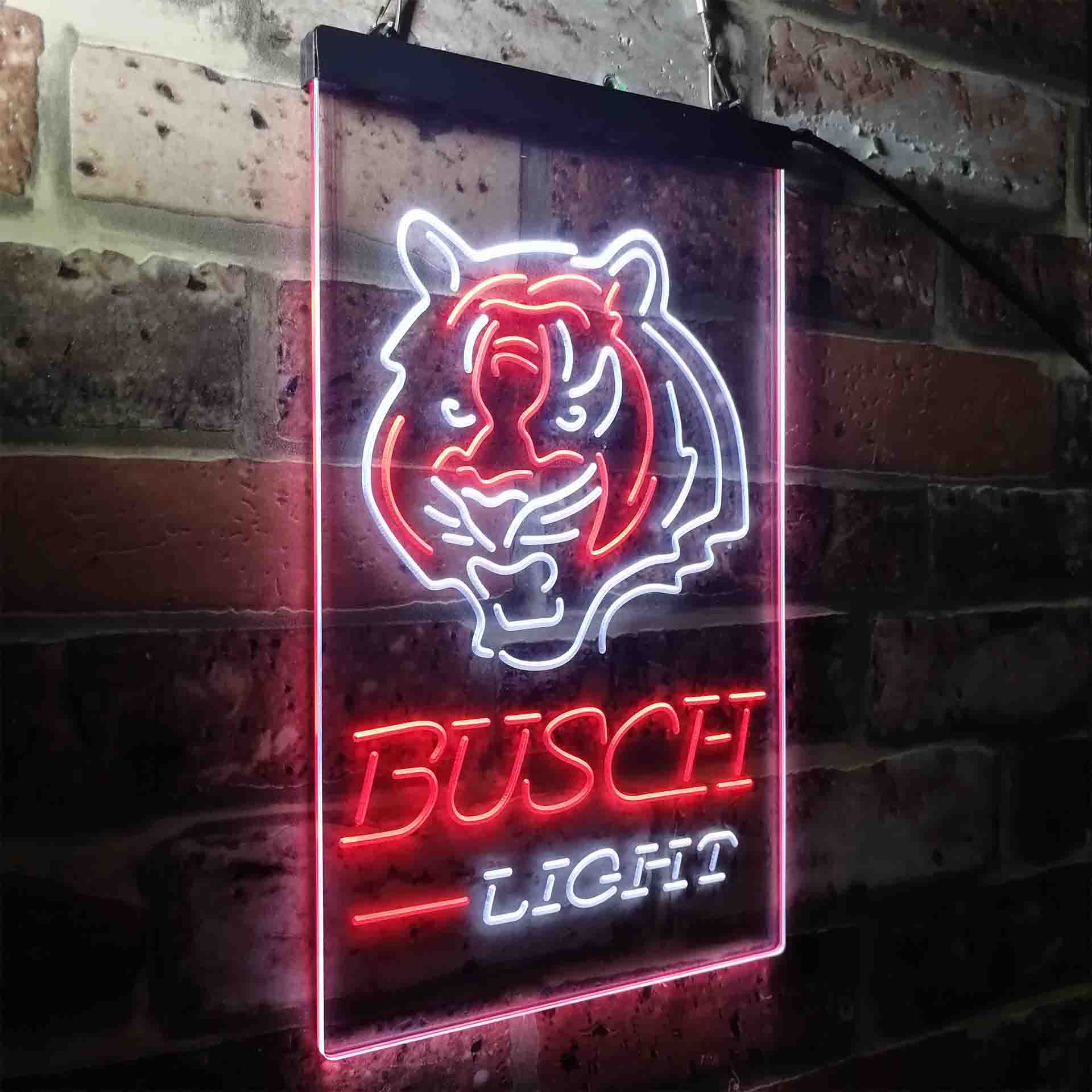 Busch Light Cincinnati Bengals Neon-Like Led Light Sign