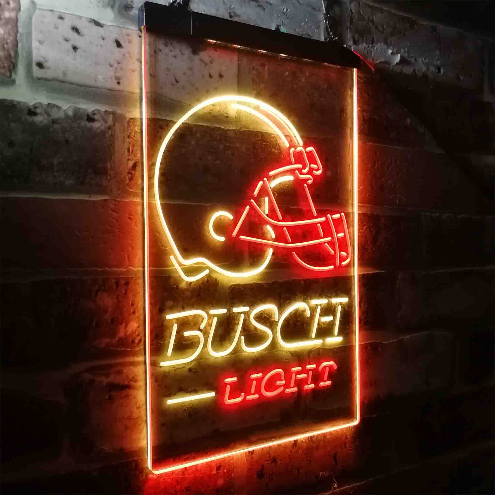 Busch Light Cleveland Browns Neon-Like Led Light Sign