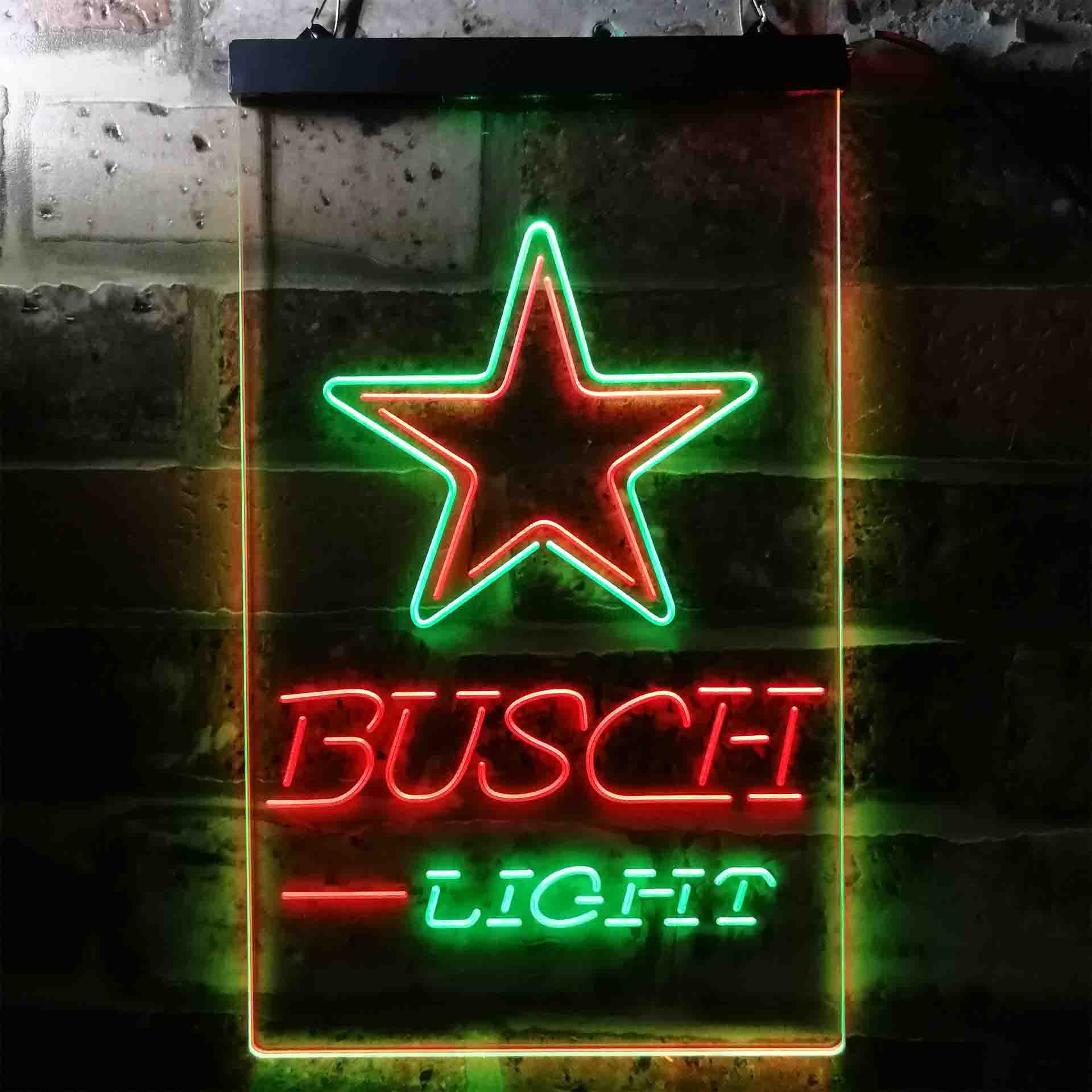 Busch Light Dallas Cowboys Neon-Like LED Light Sign