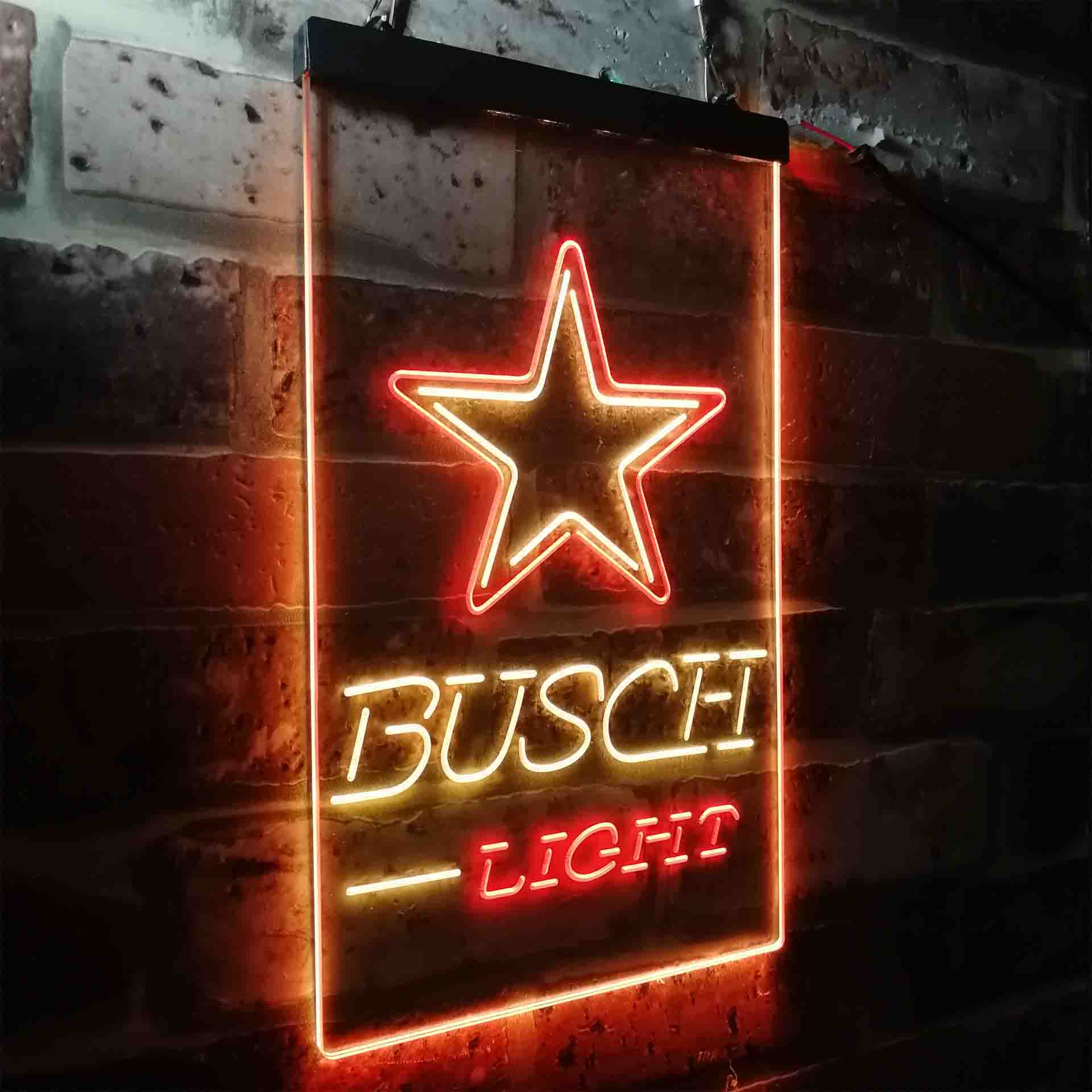 Busch Light Dallas Cowboys Neon-Like LED Light Sign