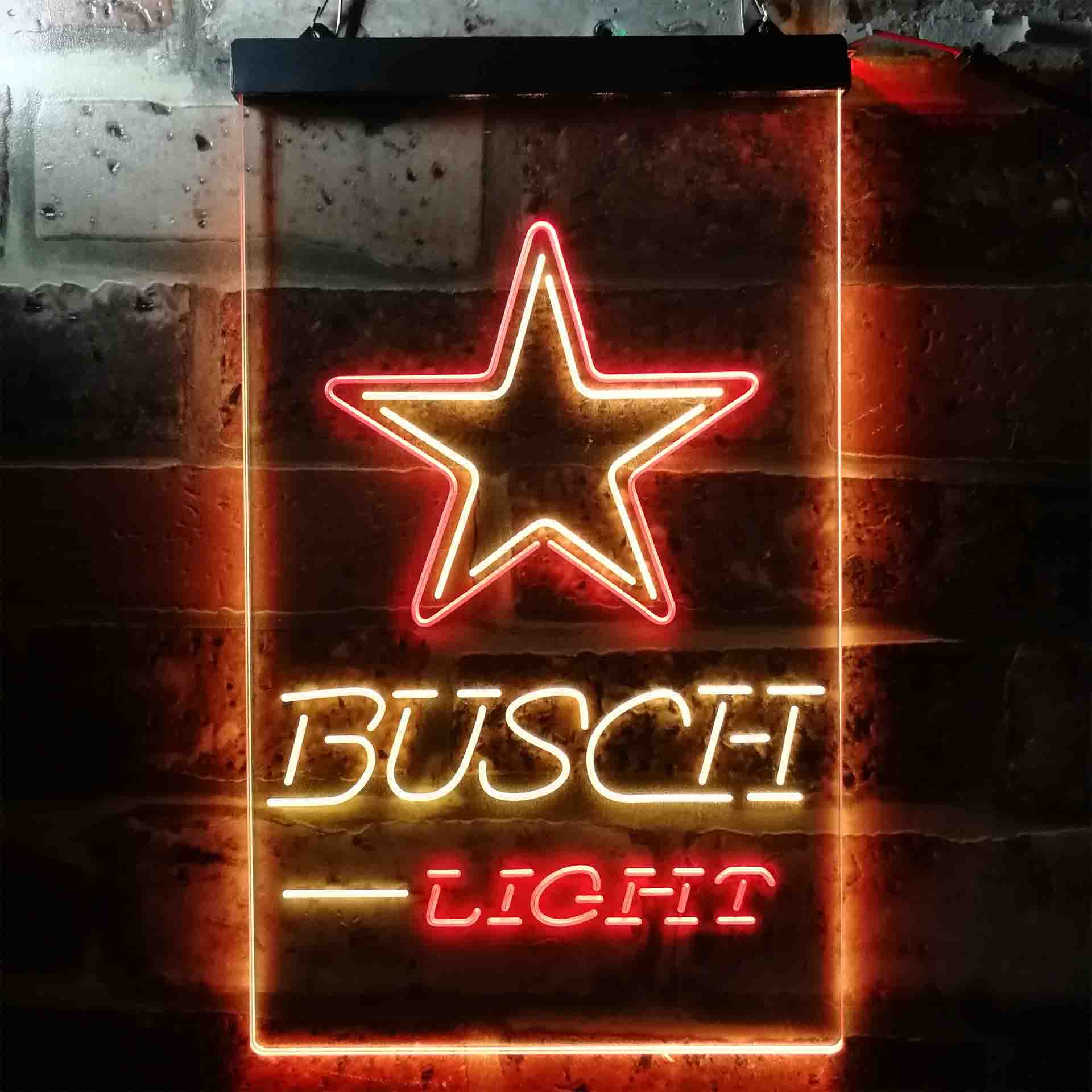 Busch Light Dallas Cowboys Neon-Like LED Light Sign