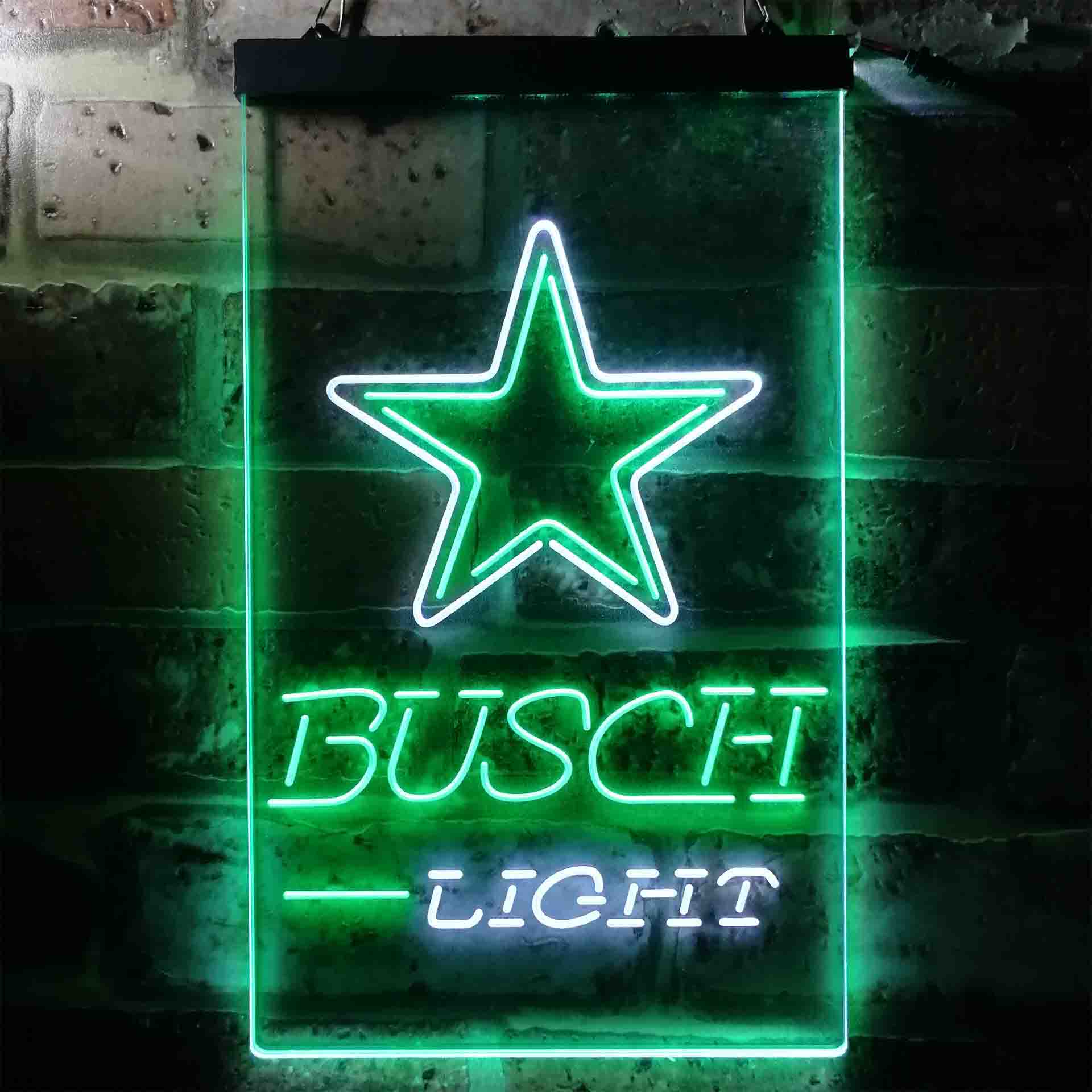 Busch Light Dallas Cowboys Neon-Like LED Light Sign