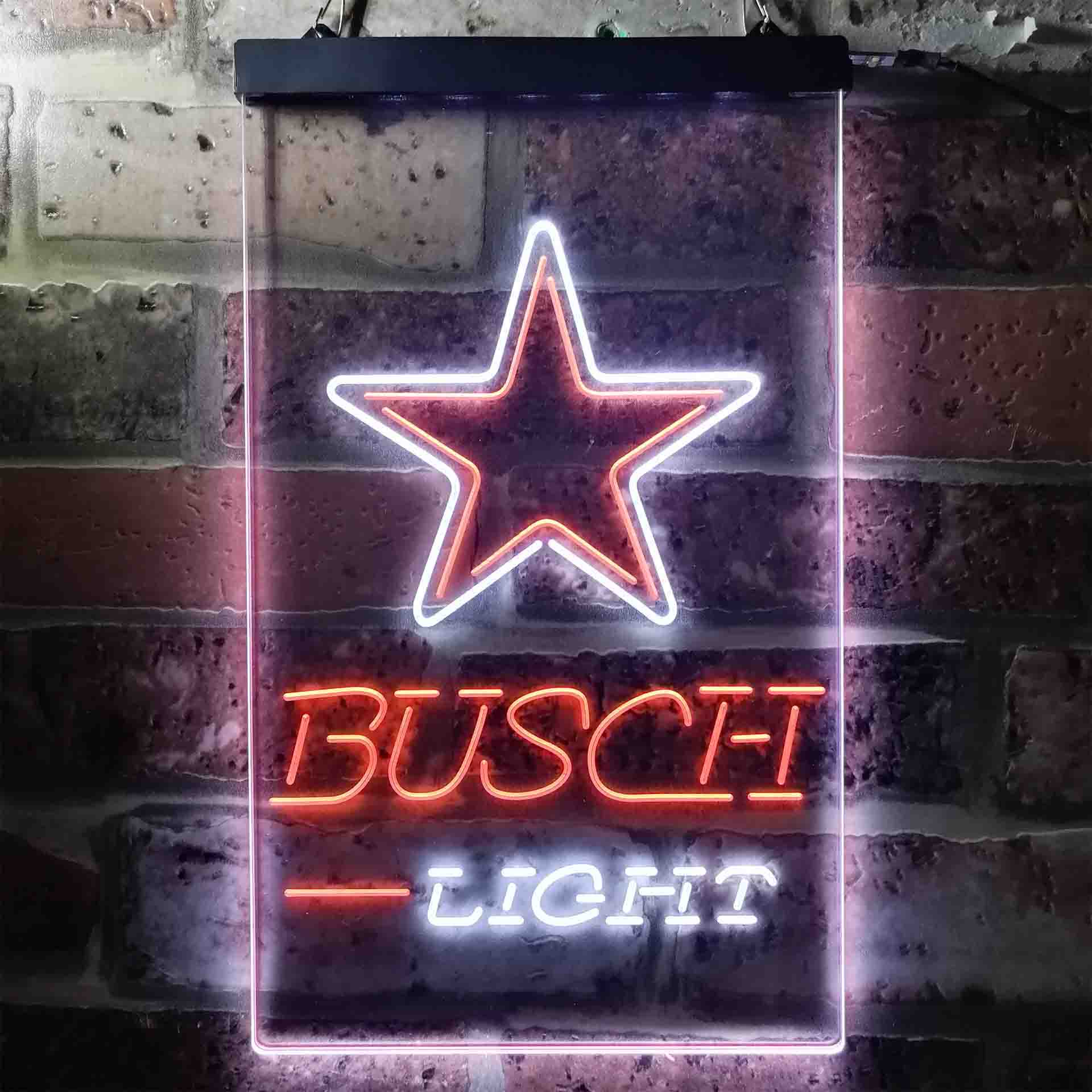 Busch Light Dallas Cowboys Neon-Like LED Light Sign