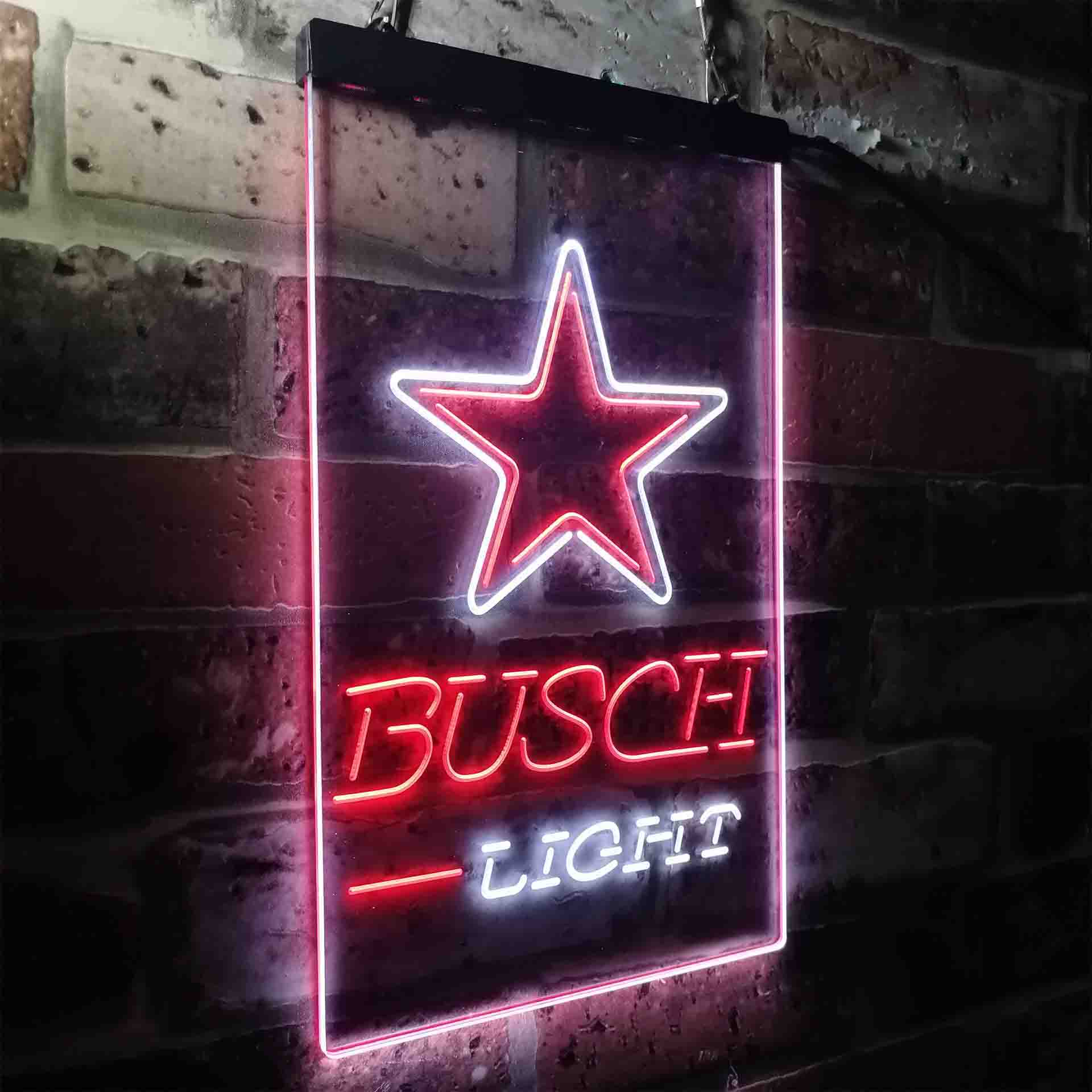 Busch Light Dallas Cowboys Neon-Like LED Light Sign