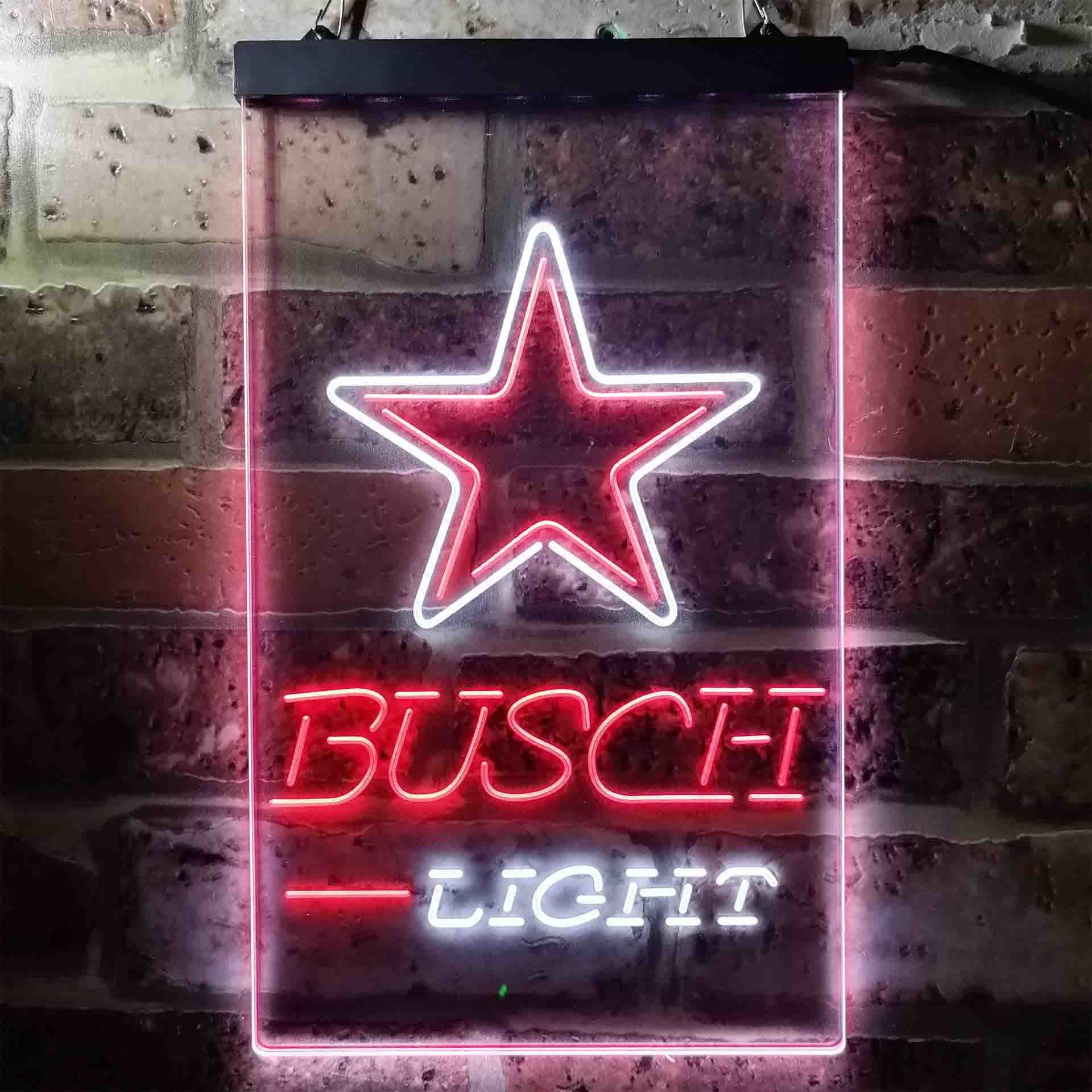 Busch Light Dallas Cowboys Neon-Like LED Light Sign