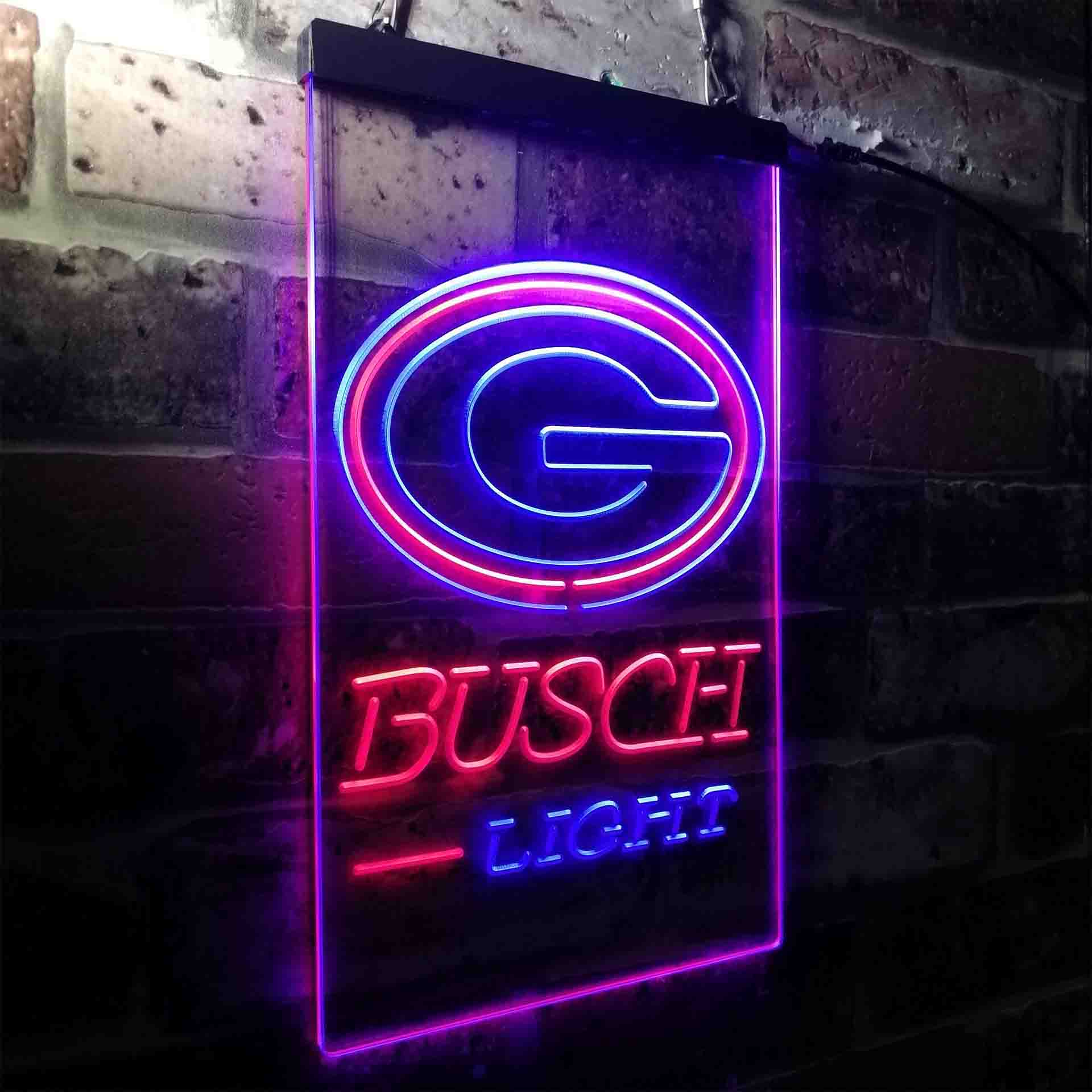 Busch Light Green Bay Packers Neon-Like Led Light Sign