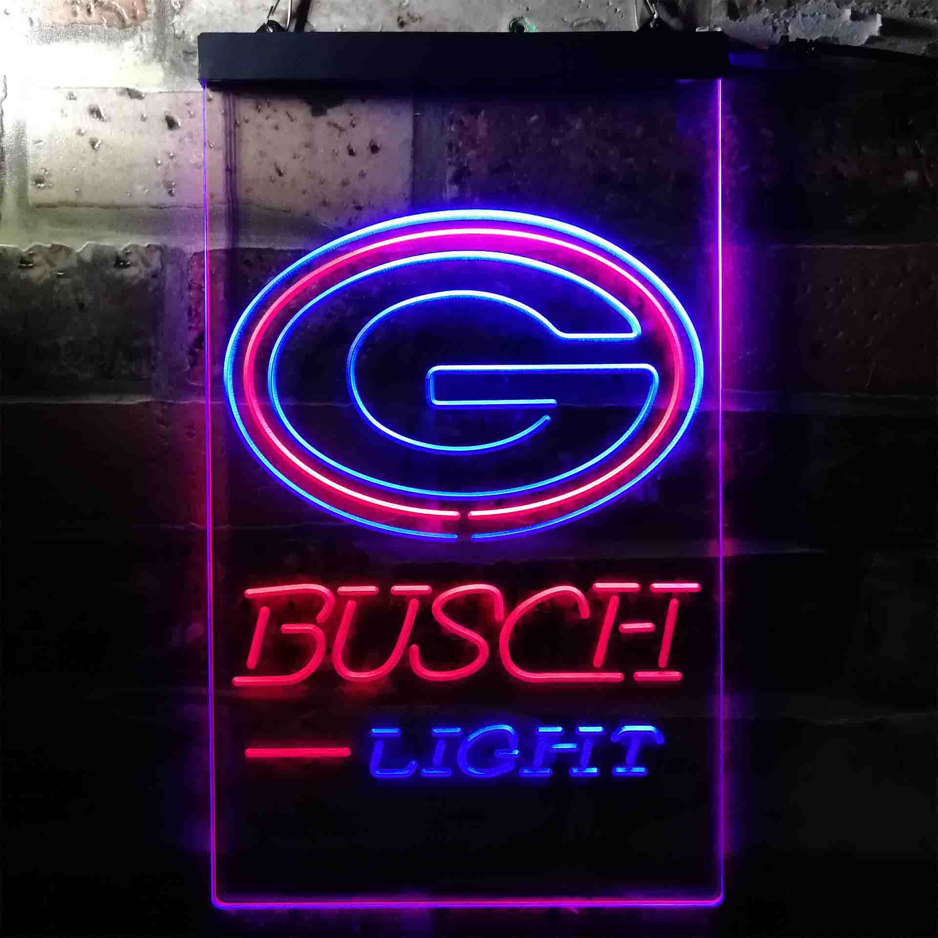 Busch Light Green Bay Packers Neon-Like Led Light Sign