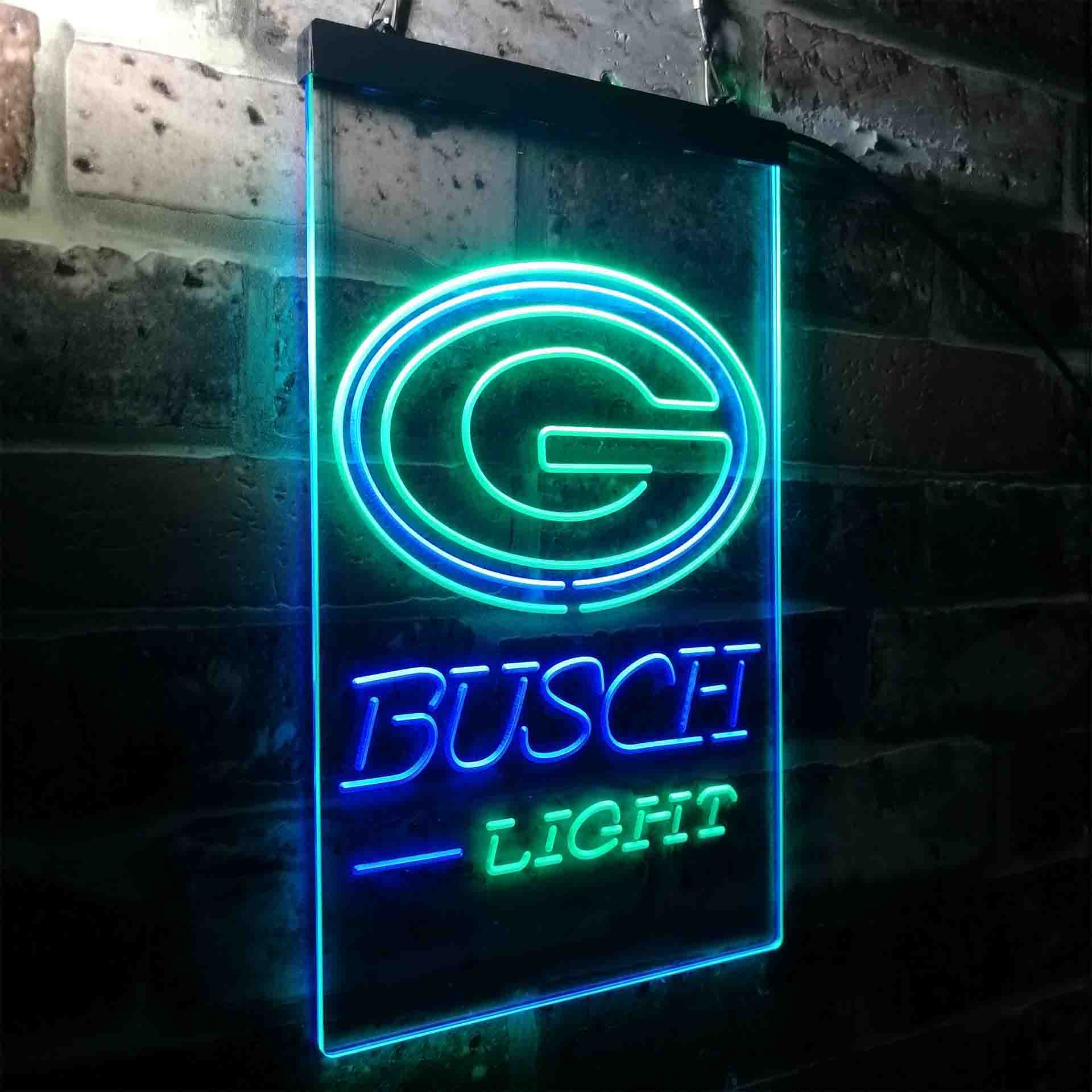 Busch Light Green Bay Packers Neon-Like Led Light Sign