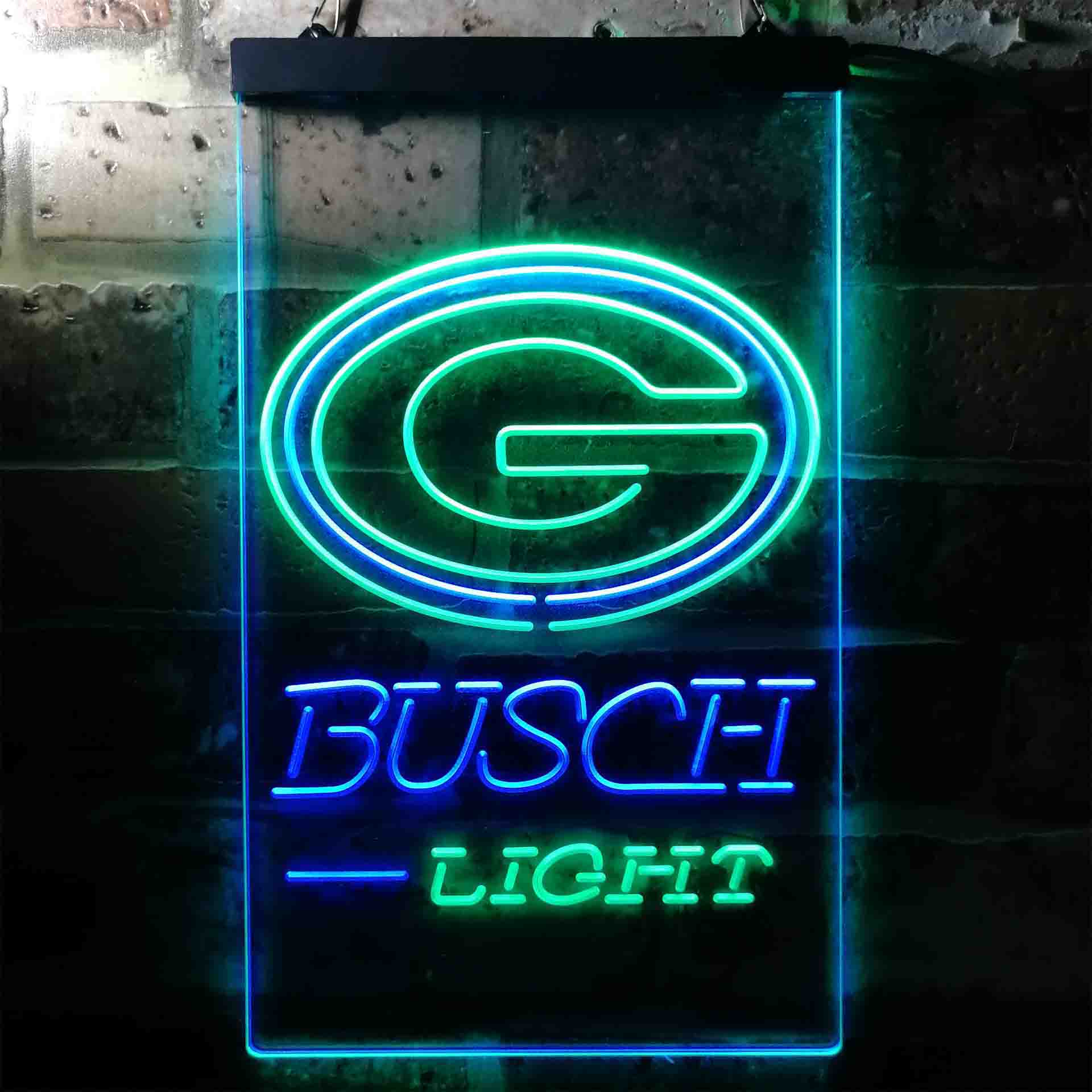 Busch Light Green Bay Packers Neon-Like Led Light Sign