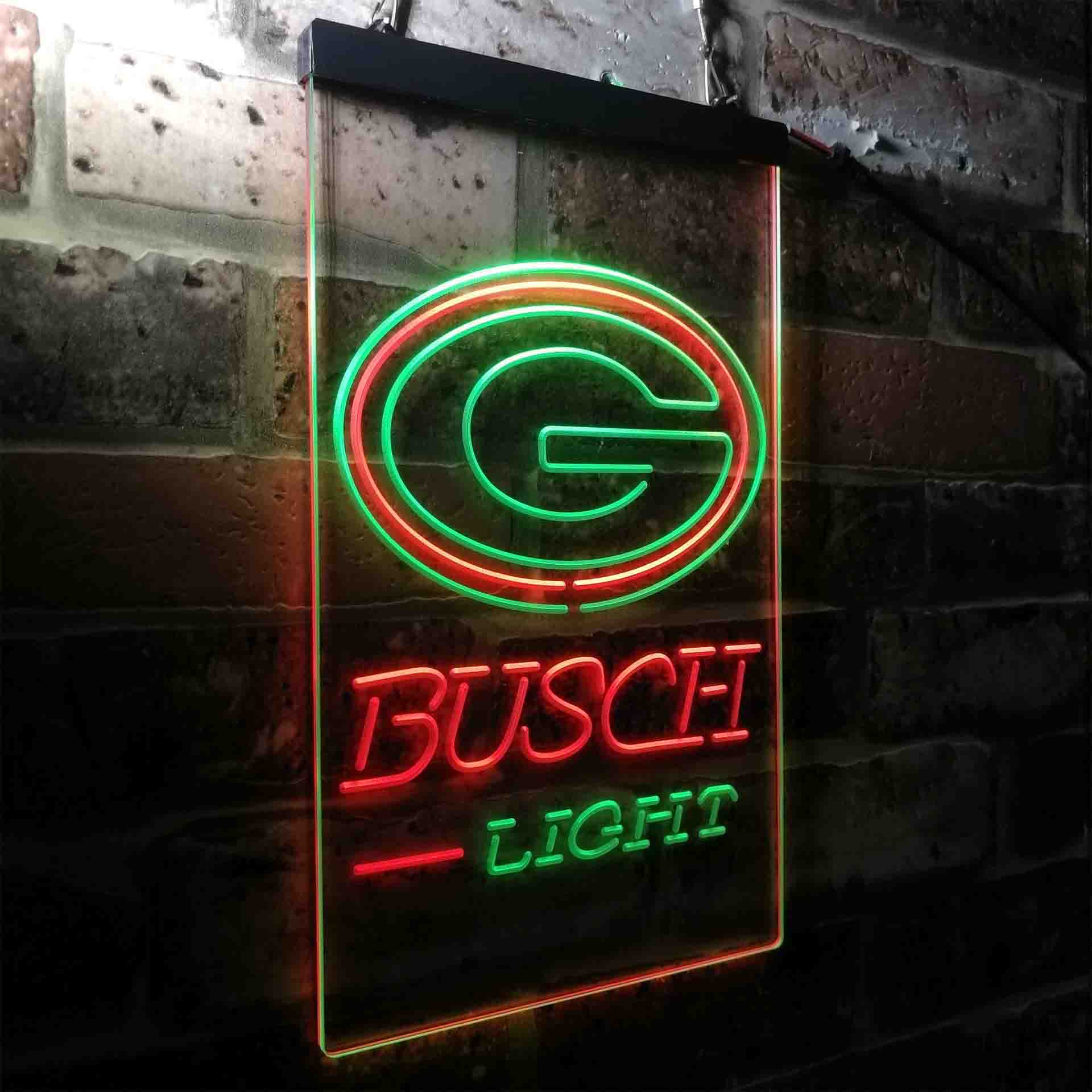 Busch Light Green Bay Packers Neon-Like Led Light Sign