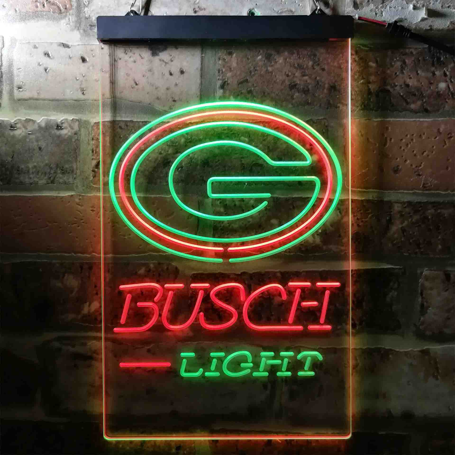 Busch Light Green Bay Packers Neon-Like Led Light Sign