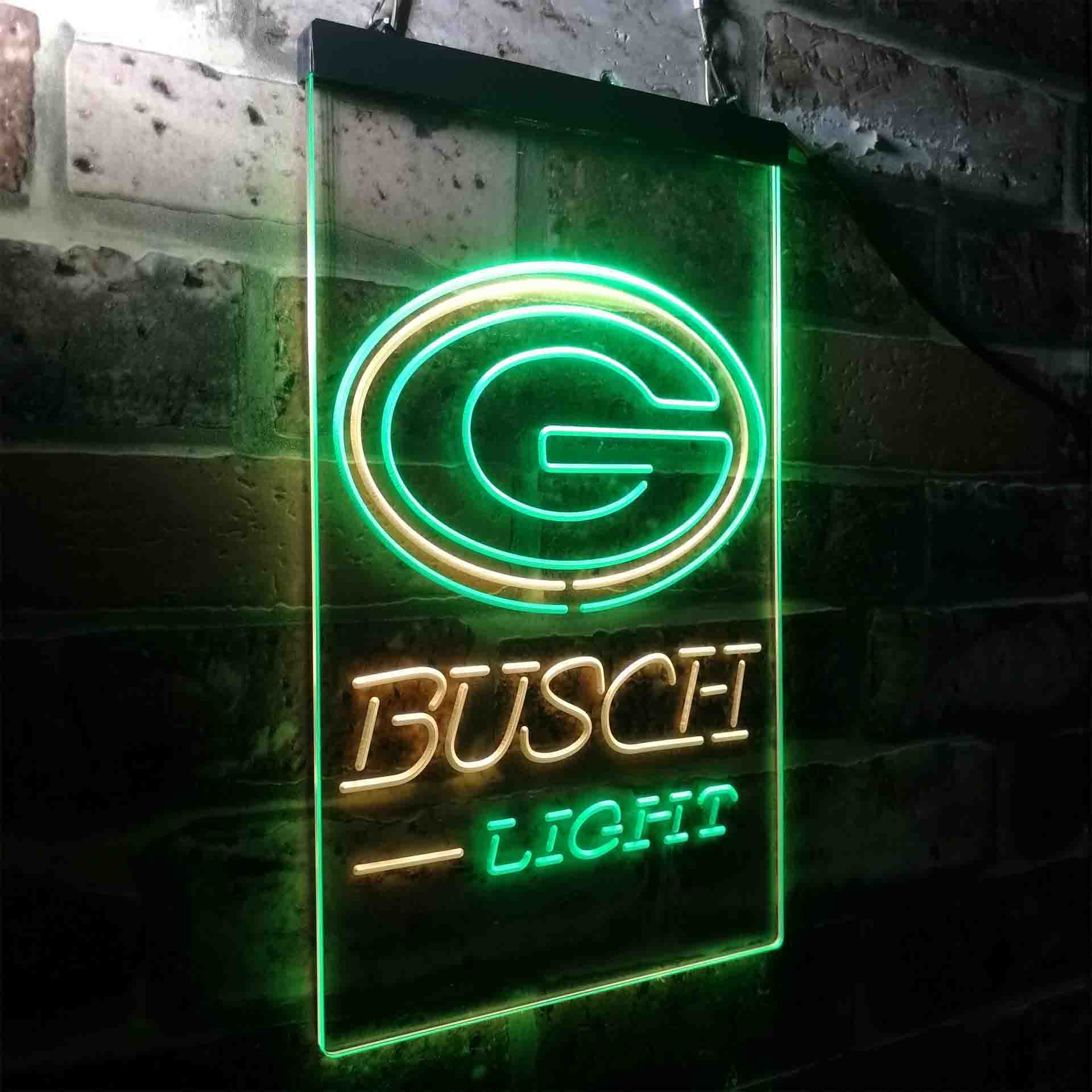 Busch Light Green Bay Packers Neon-Like Led Light Sign