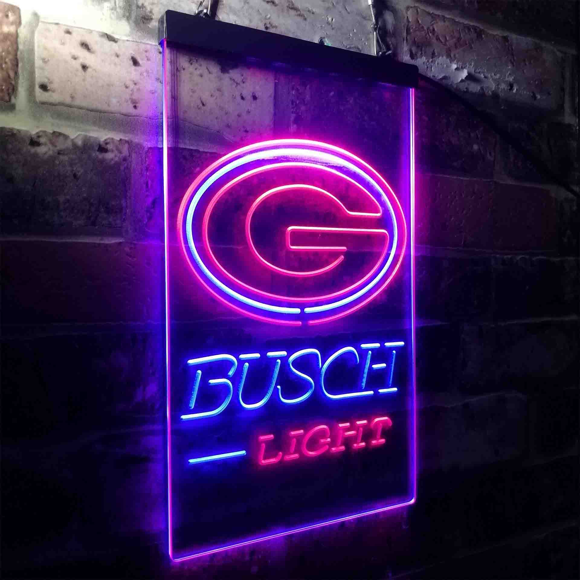 Busch Light Green Bay Packers Neon-Like Led Light Sign