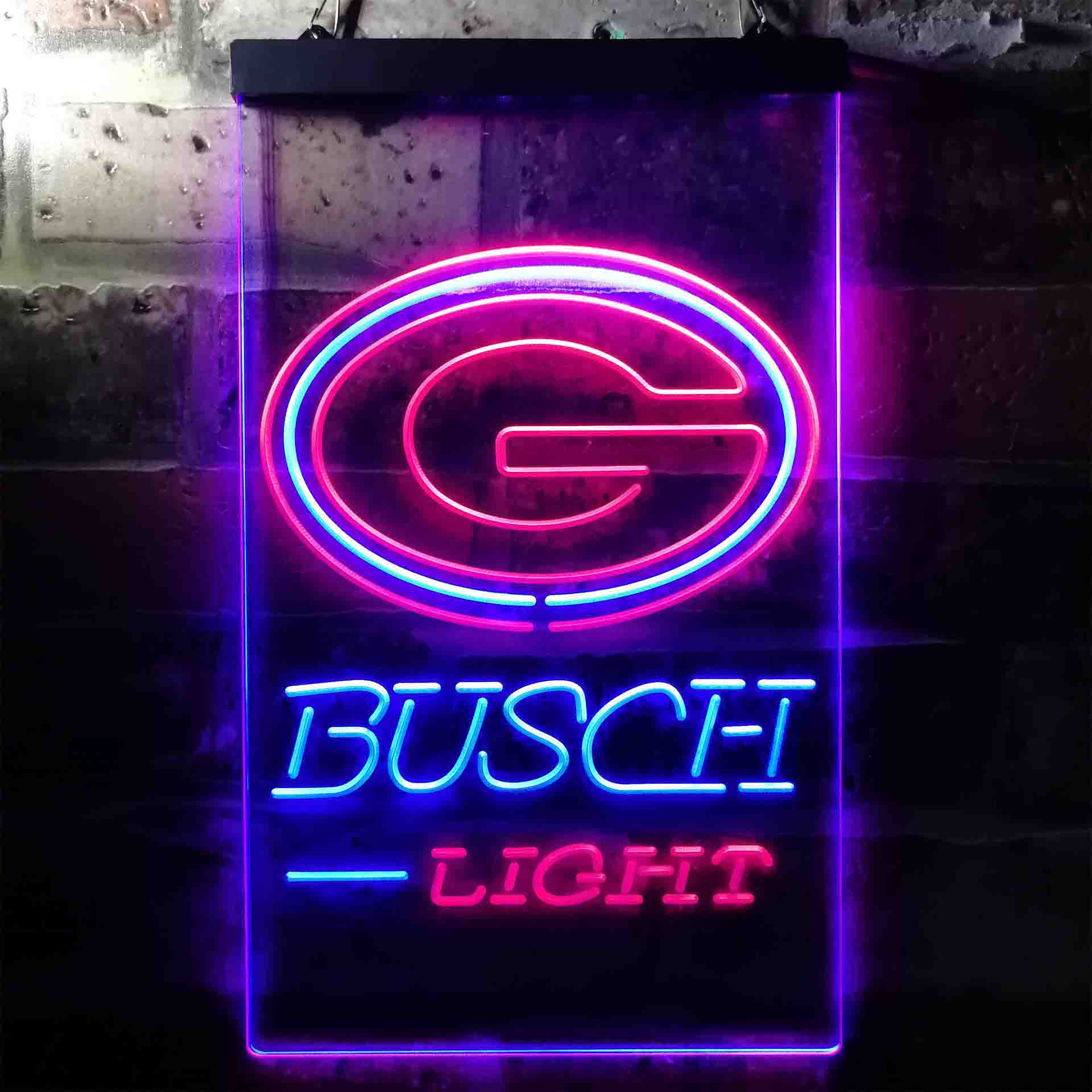 Busch Light Green Bay Packers Neon-Like Led Light Sign