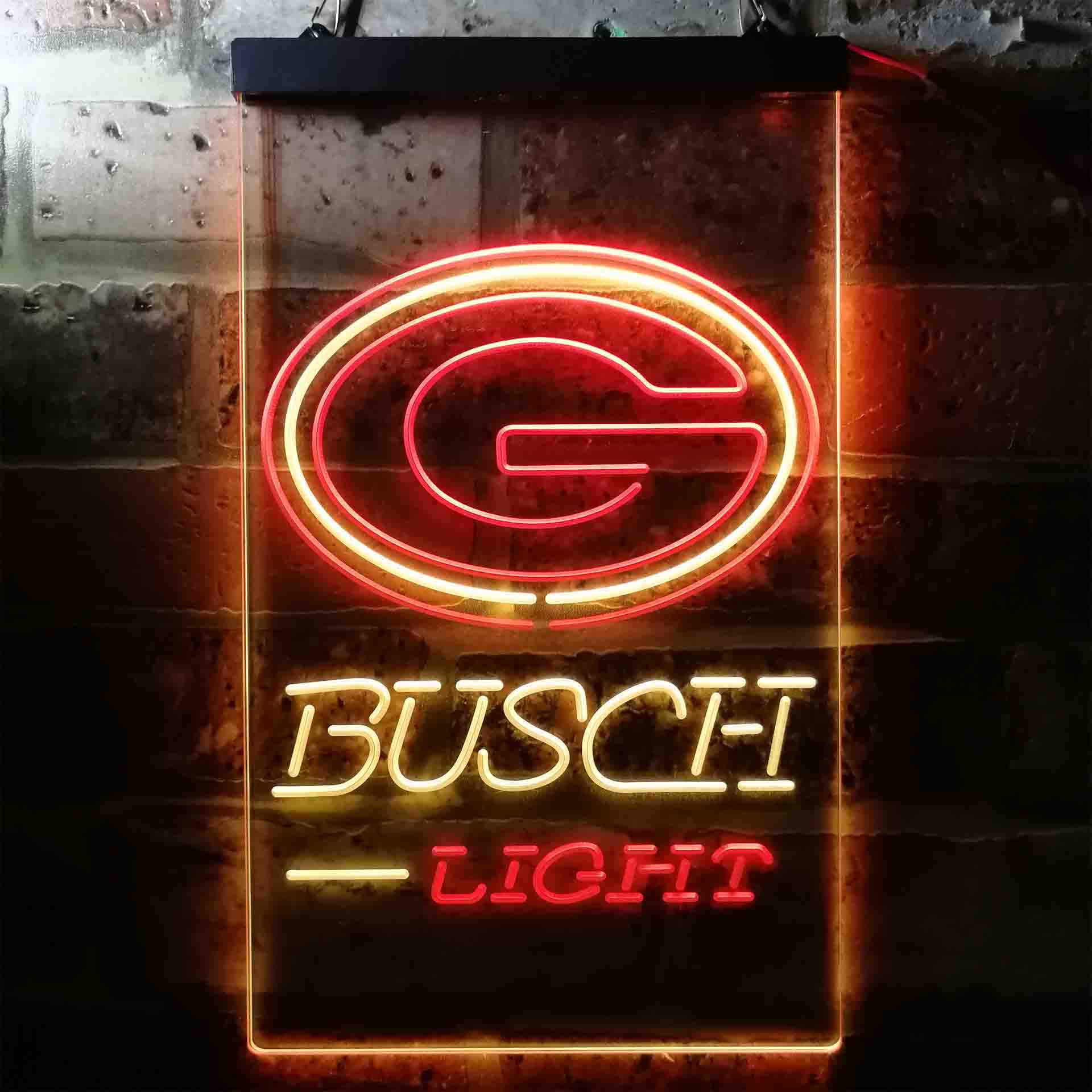 Busch Light Green Bay Packers Neon-Like Led Light Sign