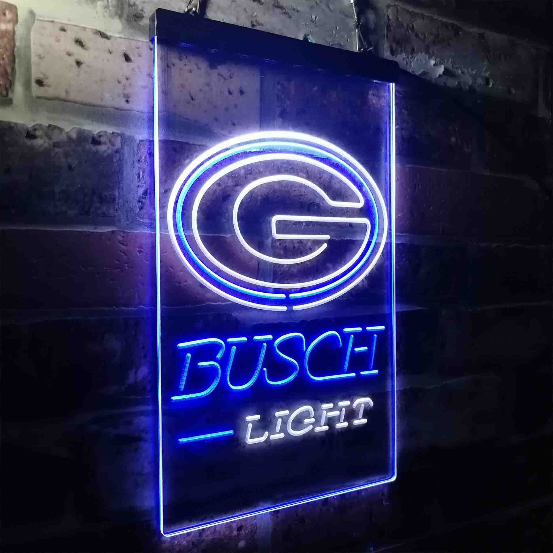 Busch Light Green Bay Packers Neon-Like Led Light Sign