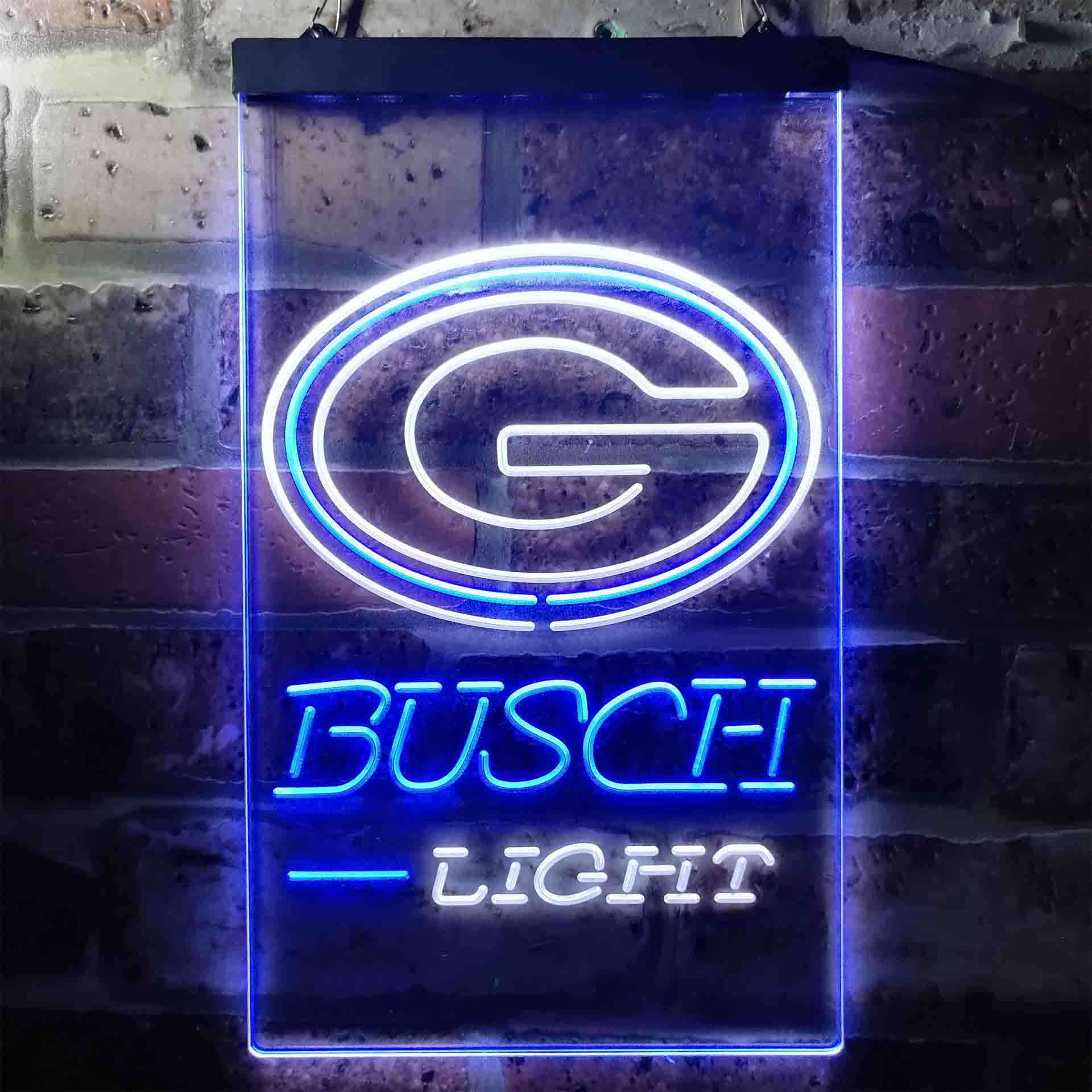 Busch Light Green Bay Packers Neon-Like Led Light Sign