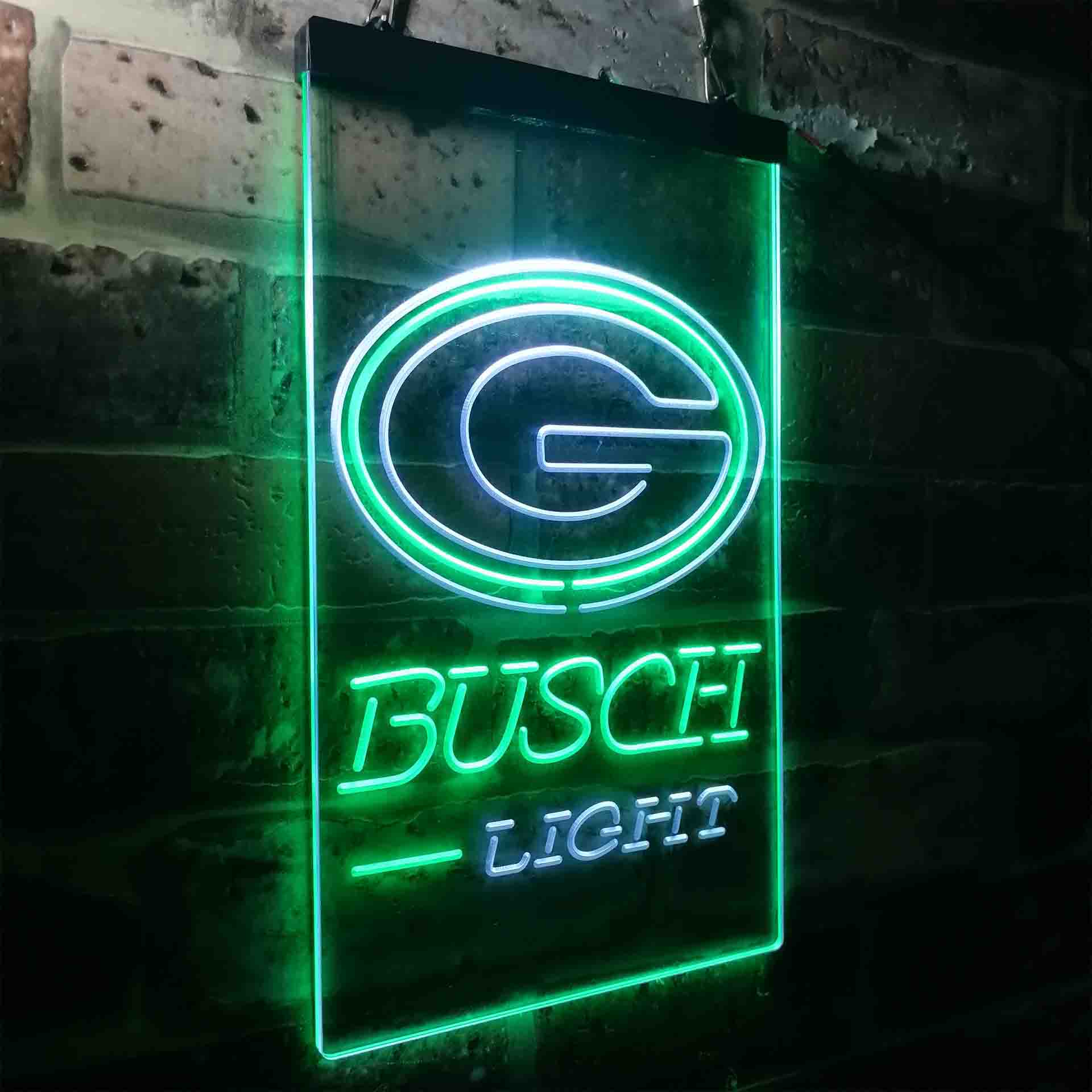 Busch Light Green Bay Packers Neon-Like Led Light Sign