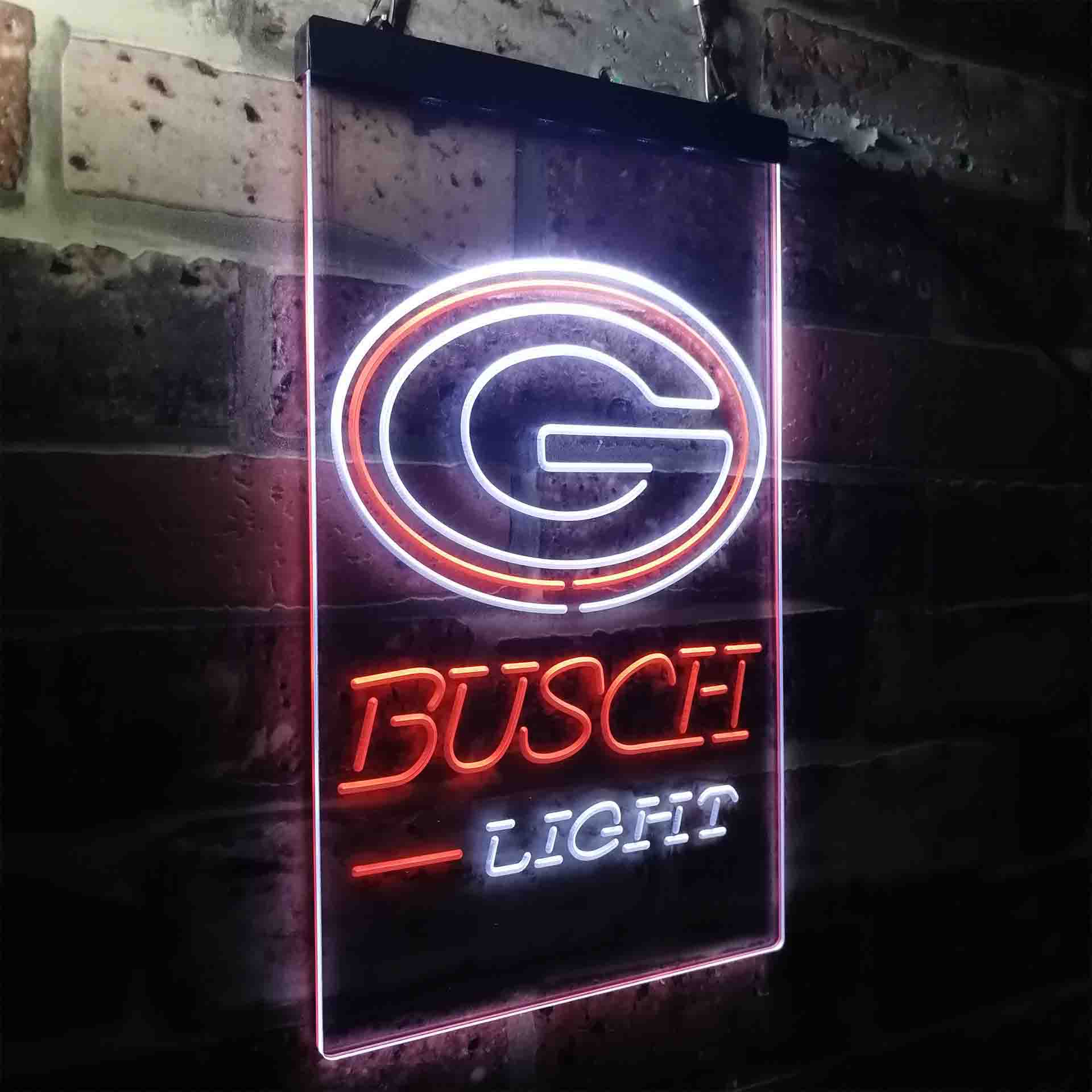 Busch Light Green Bay Packers Neon-Like Led Light Sign