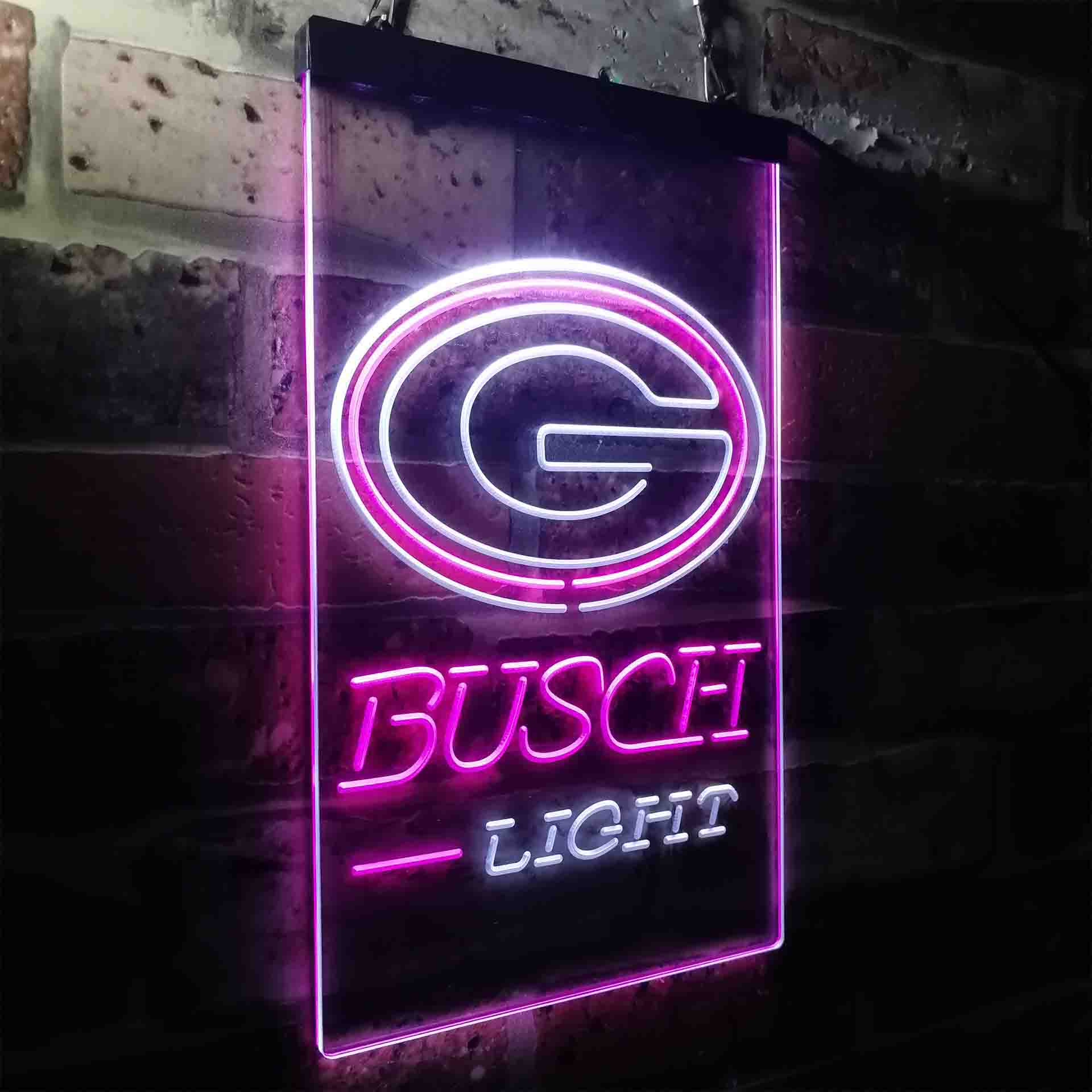 Busch Light Green Bay Packers Neon-Like Led Light Sign