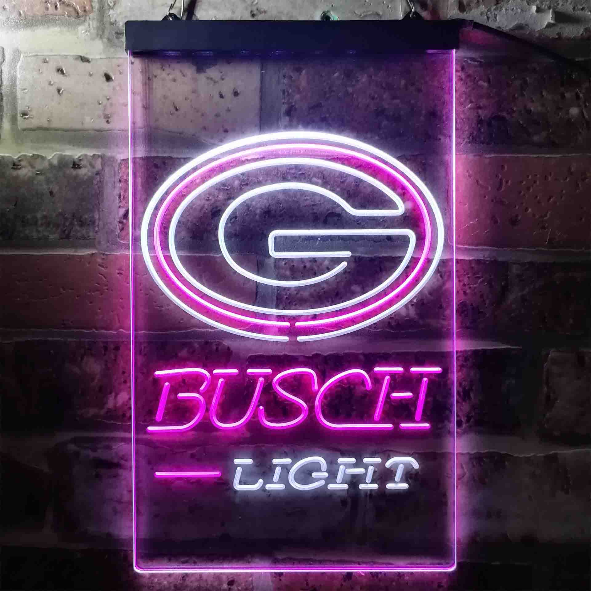 Busch Light Green Bay Packers Neon-Like Led Light Sign