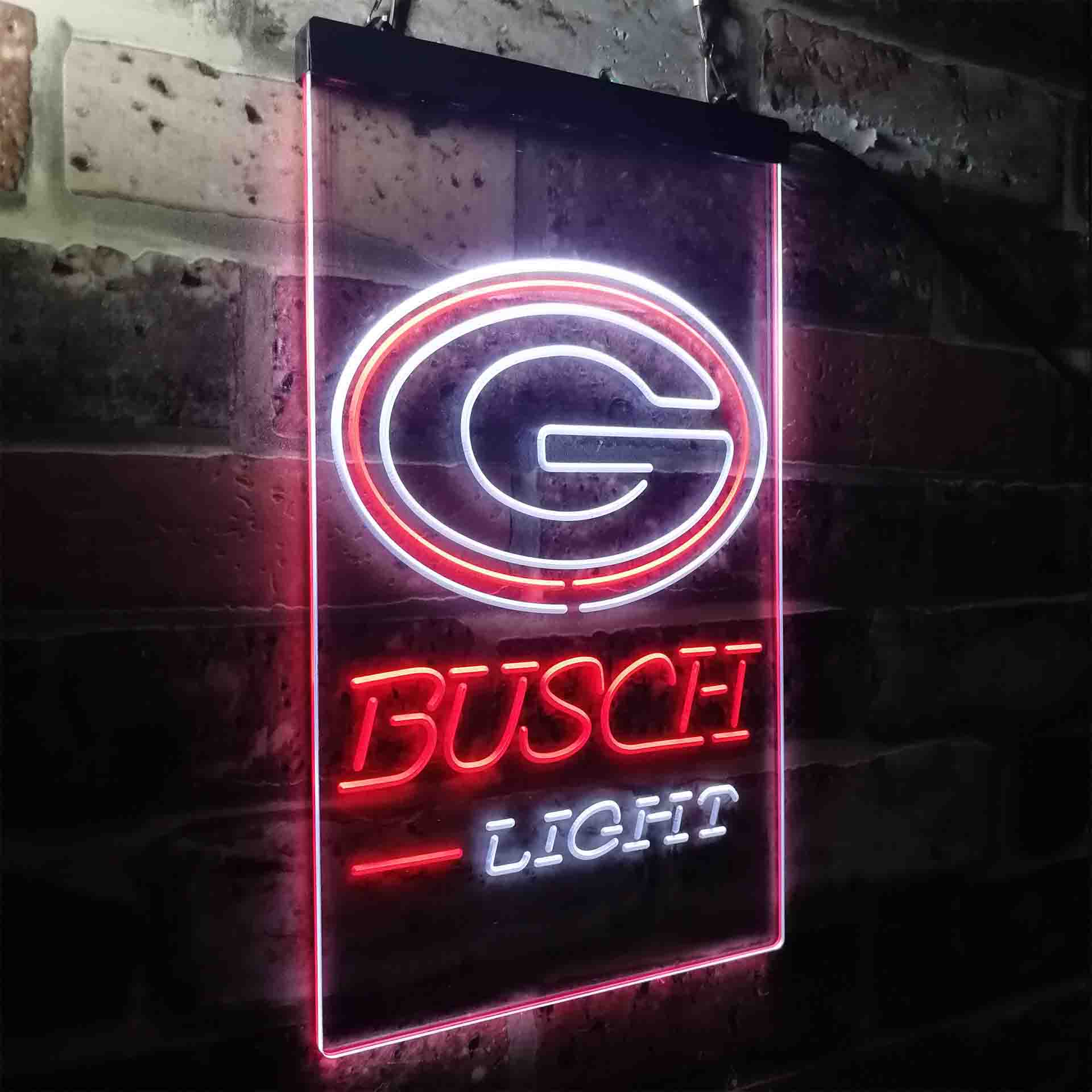 Busch Light Green Bay Packers Neon-Like Led Light Sign